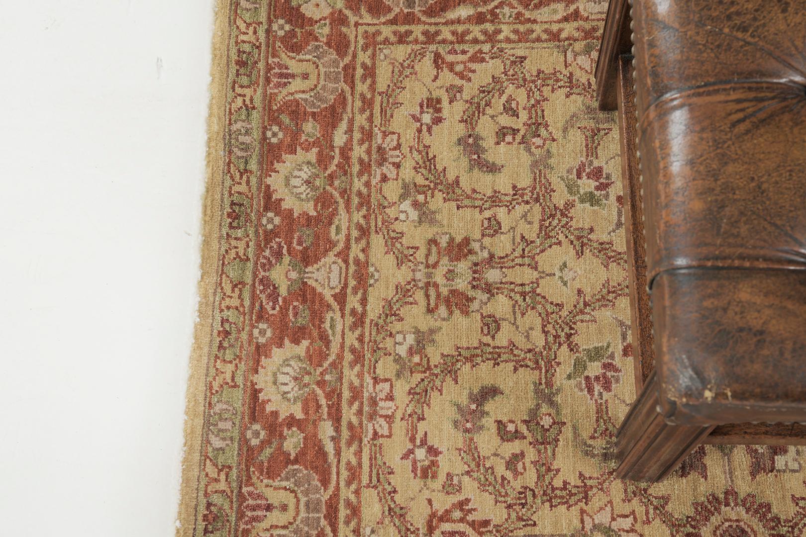 Mehraban Natural Dye Sultanabad Style Läufer D5055 Bliss Kollektion im Zustand „Neu“ im Angebot in WEST HOLLYWOOD, CA
