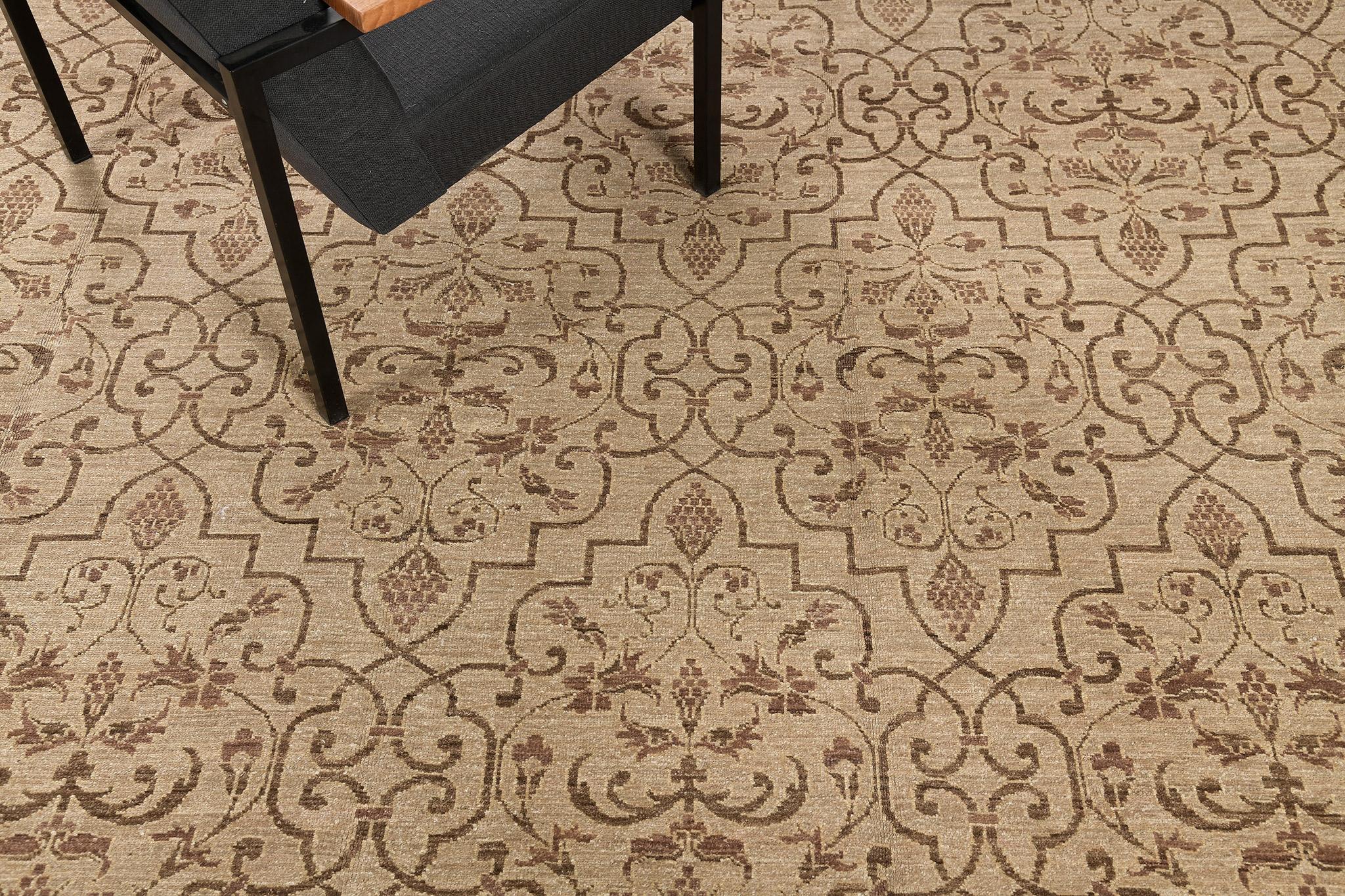 Mehraban Natural Dye Transitional Rug Design D5159 Divine In New Condition For Sale In WEST HOLLYWOOD, CA
