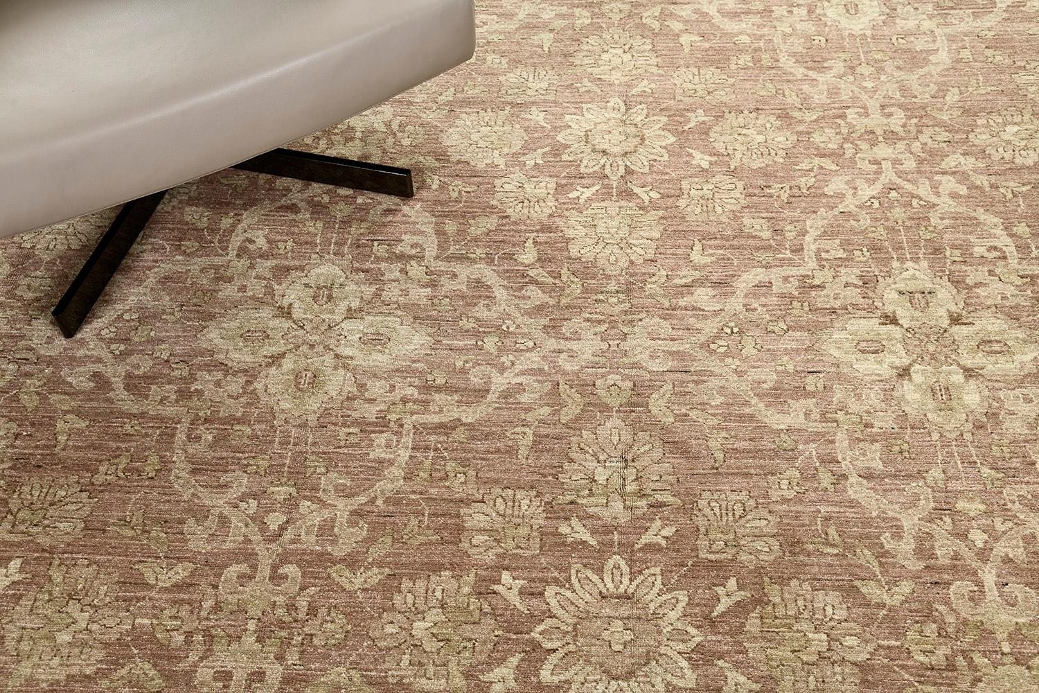 Mehraban Übergangsteppich mit natürlichem Farbstoff, Design D5257 Divine (Afghanisch) im Angebot