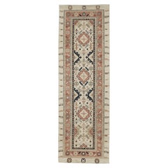 Mehraban - Tapis de couloir néo-baroque en teinture naturelle D5053 Divine Collection