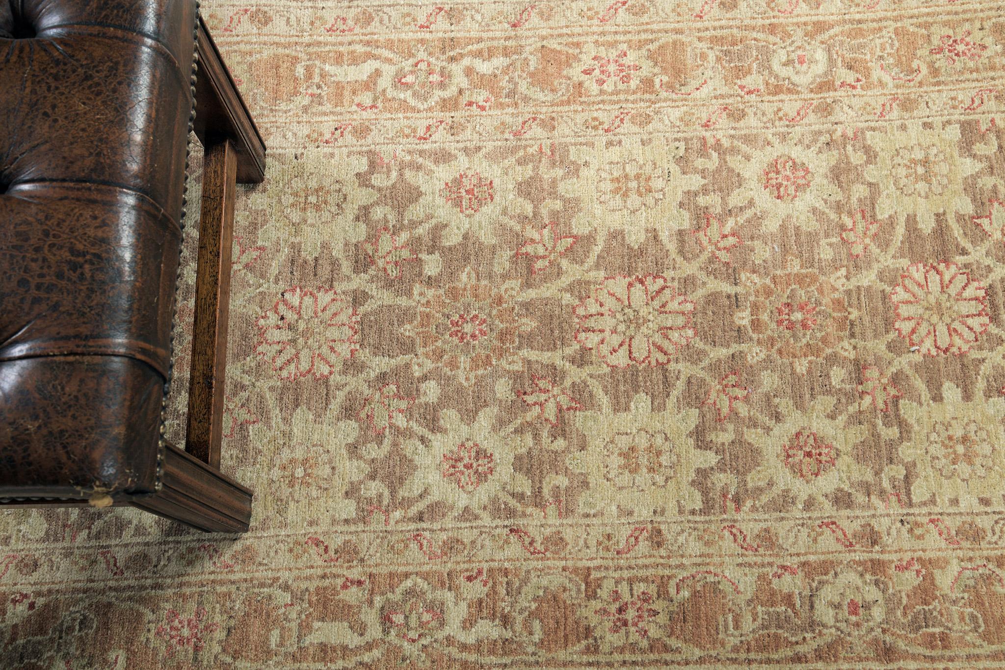 Mehraban Natural Dye Varamin Design Runner D5065 Divine In New Condition For Sale In WEST HOLLYWOOD, CA