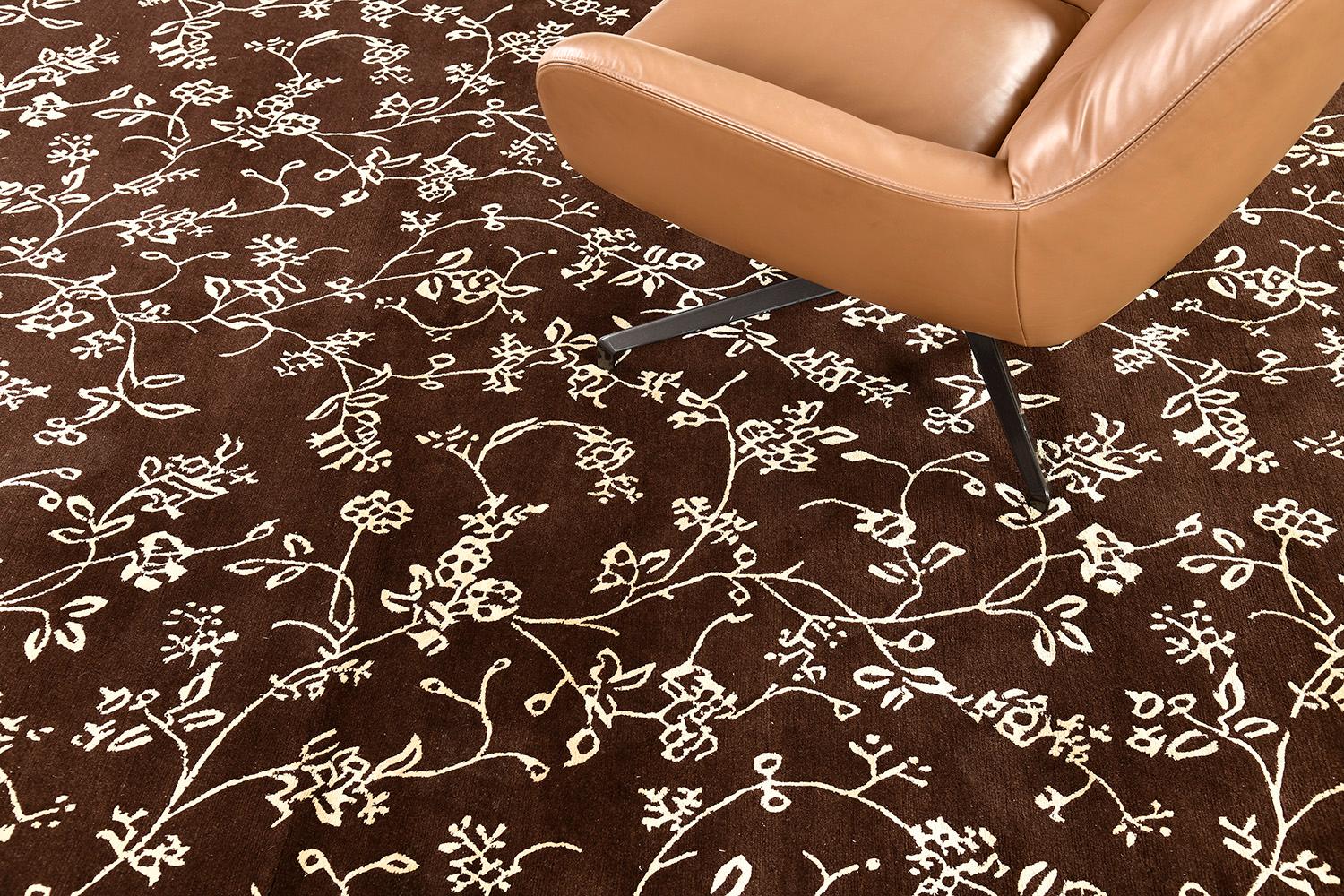 Nepalesischer Teppich im modernen Design aus Wolle und Seide im Zustand „Neu“ im Angebot in WEST HOLLYWOOD, CA