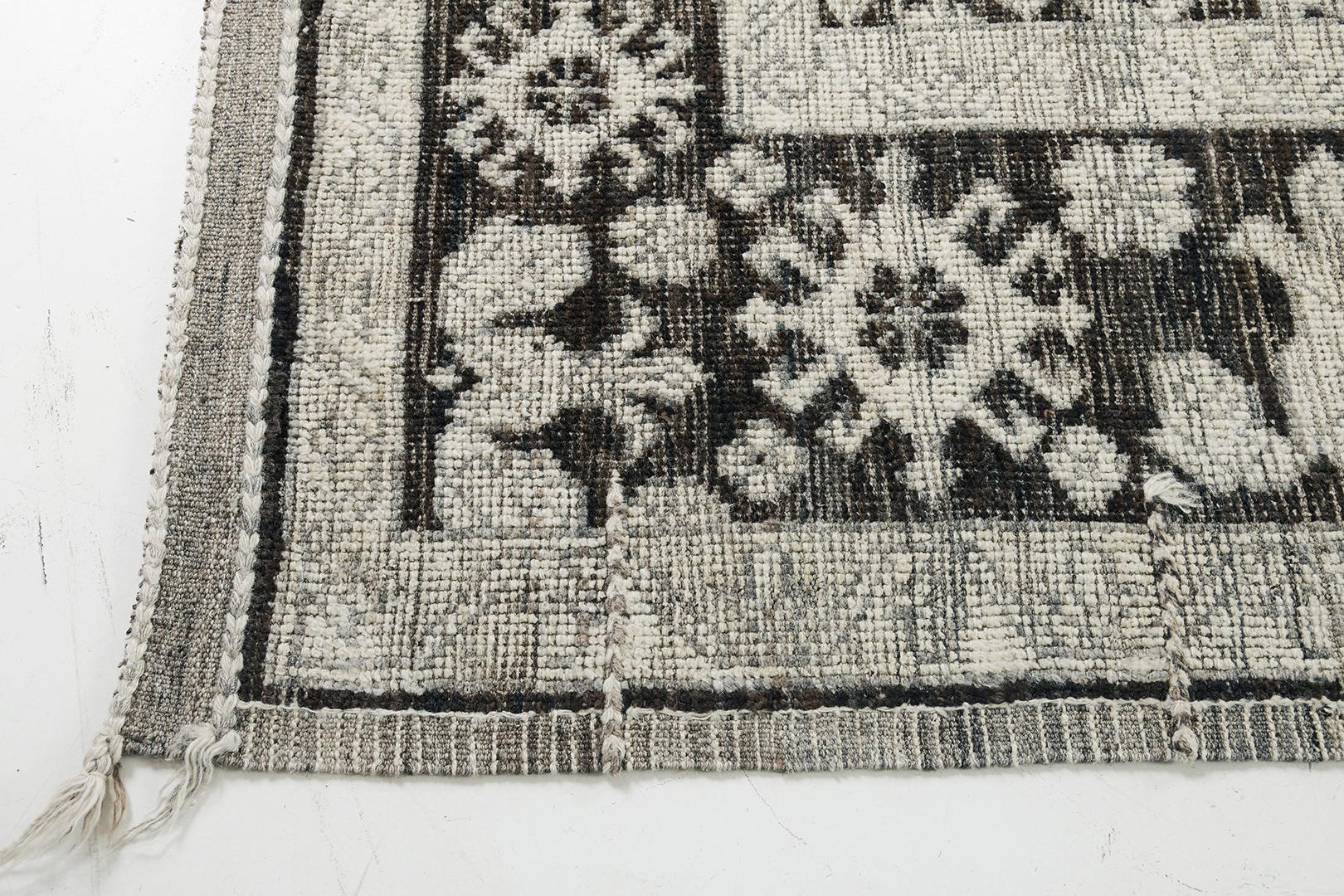 Hand-Knotted Mehraban Oushak Revival, Seasons For Sale