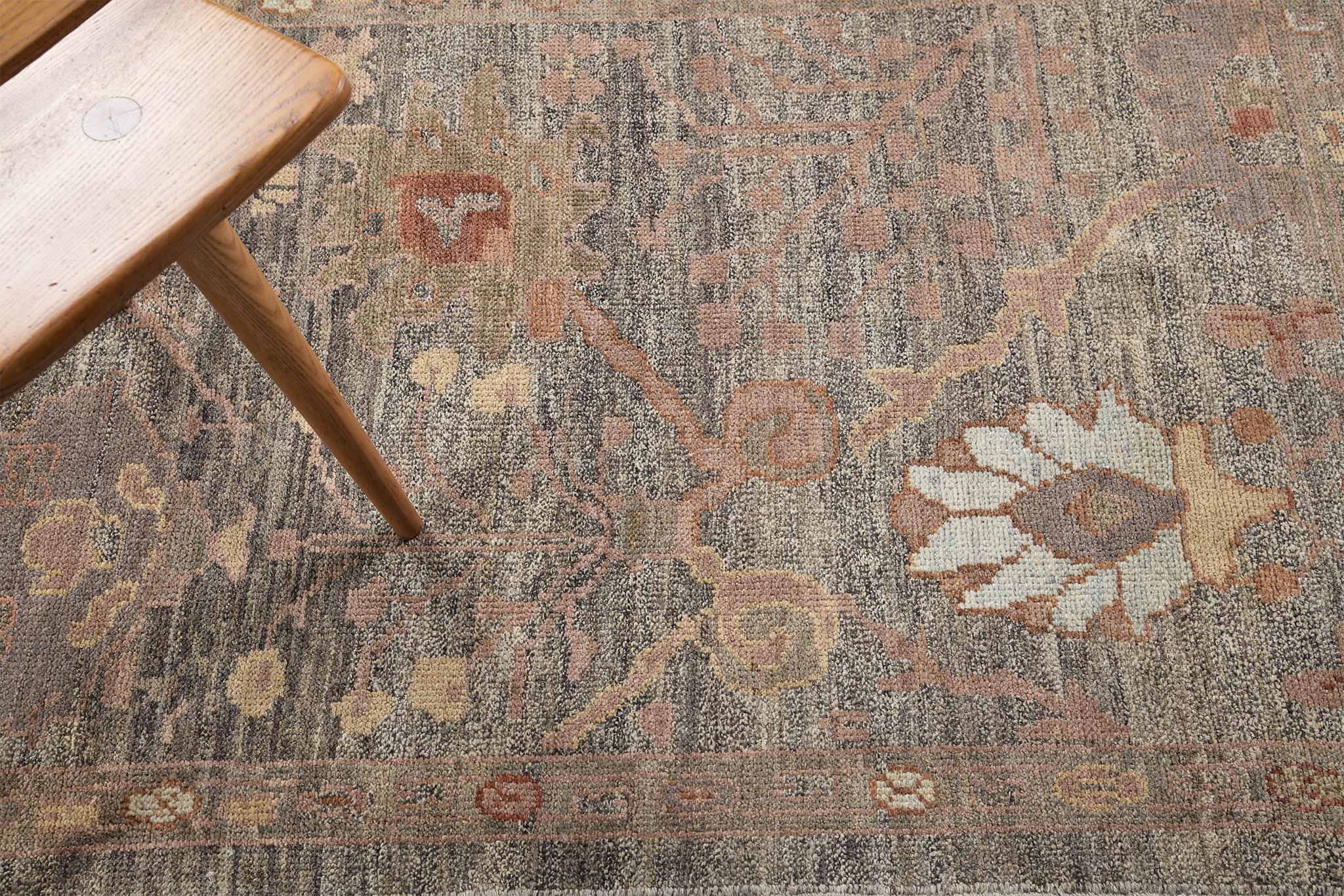 Mehraban Oushak-Läufer, Kollektion Sultanabad (Handgeknüpft) im Angebot