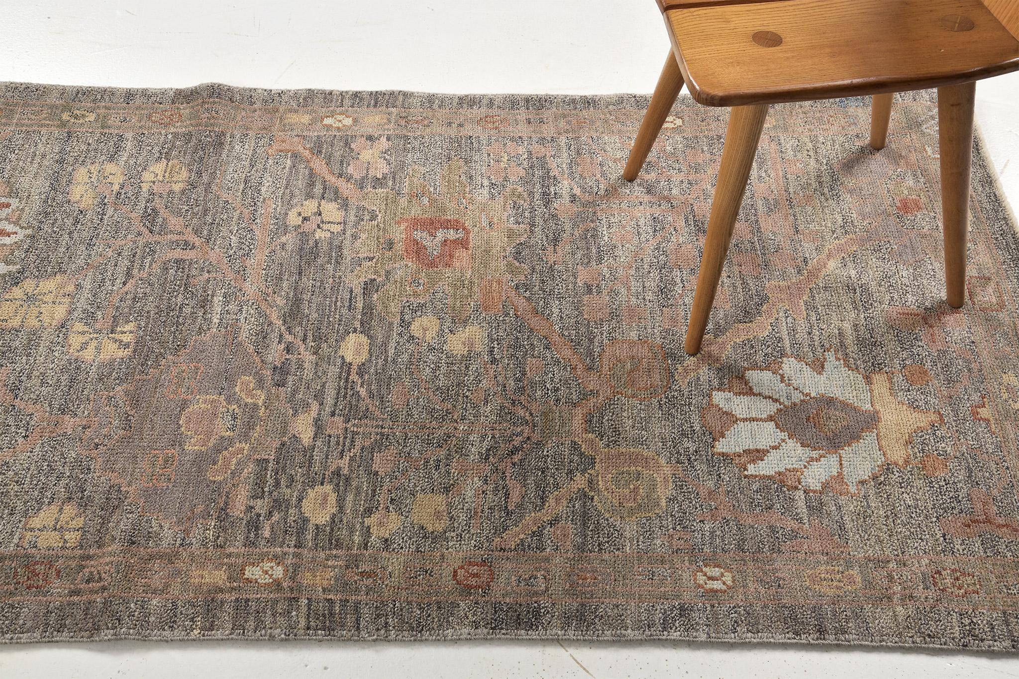 Mehraban Oushak Runner, Sultanabad Collection In New Condition For Sale In WEST HOLLYWOOD, CA