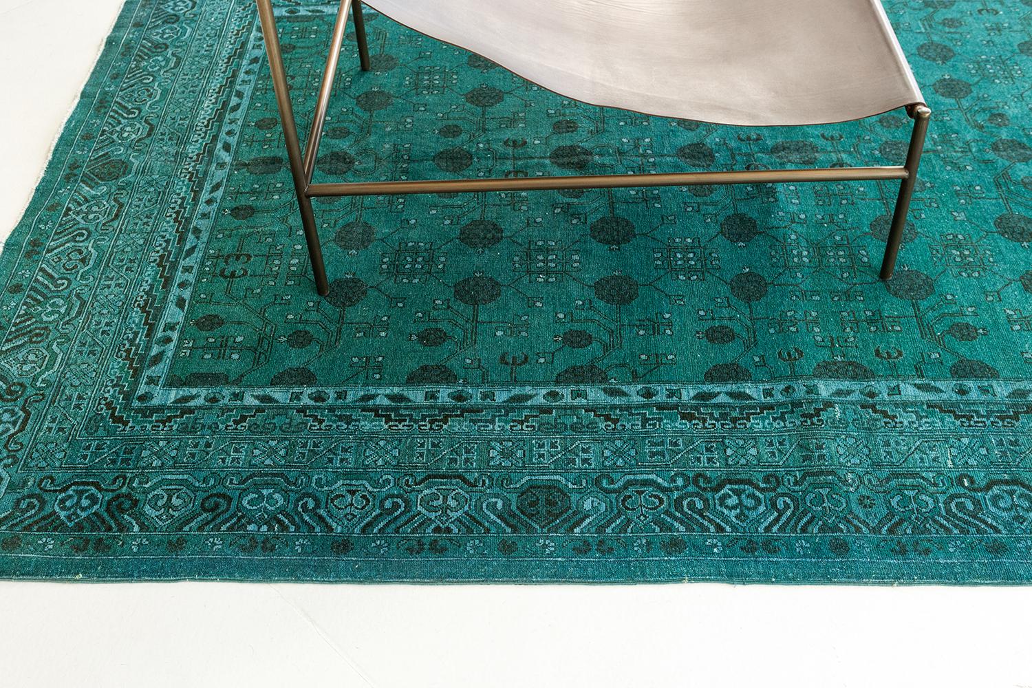 XXIe siècle et contemporain Tapis Mehraban overdyed de la collection Bliss D5118 en vente