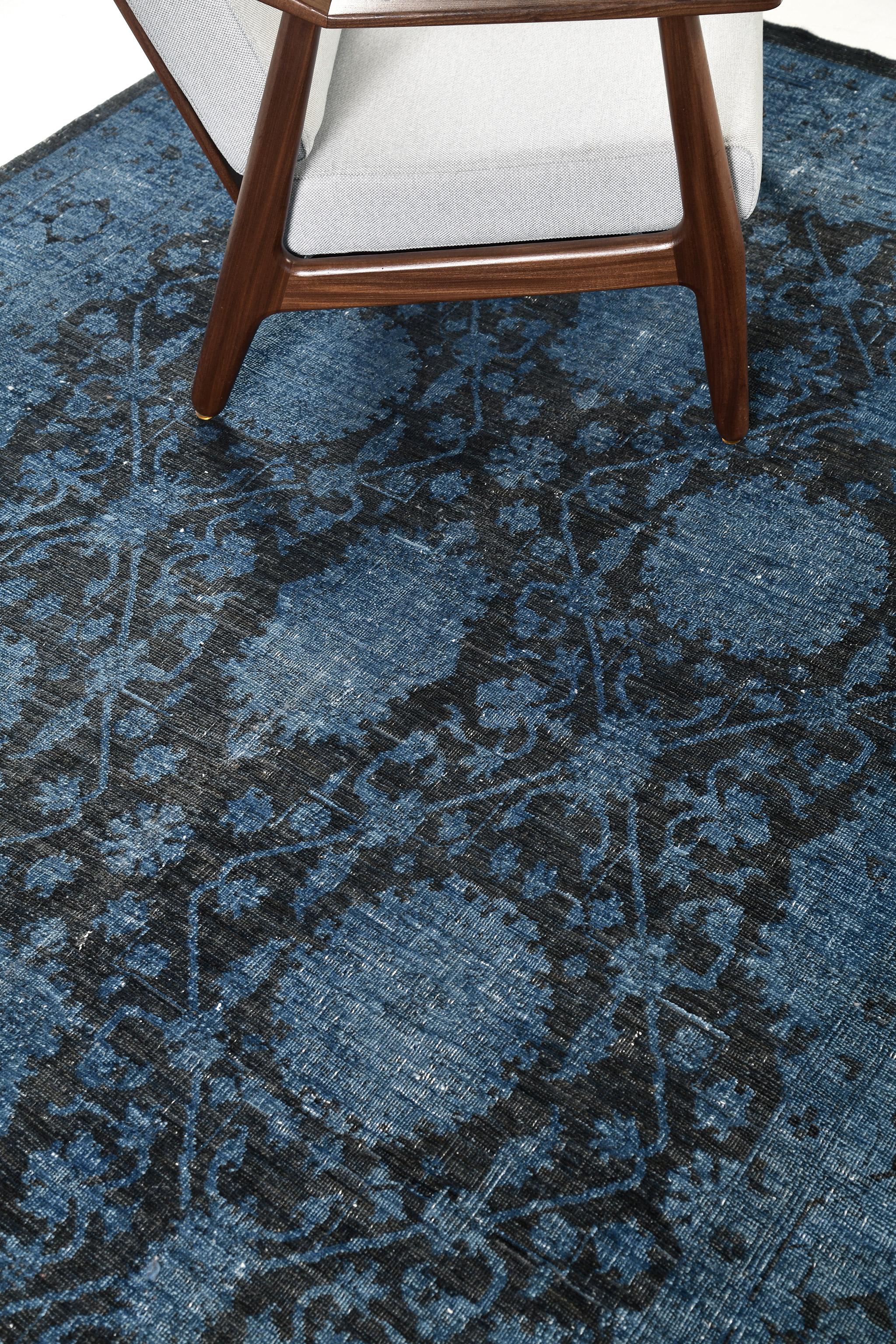 Hand-Knotted Mehraban Overdyed Rug Rapture Collection D5137 For Sale