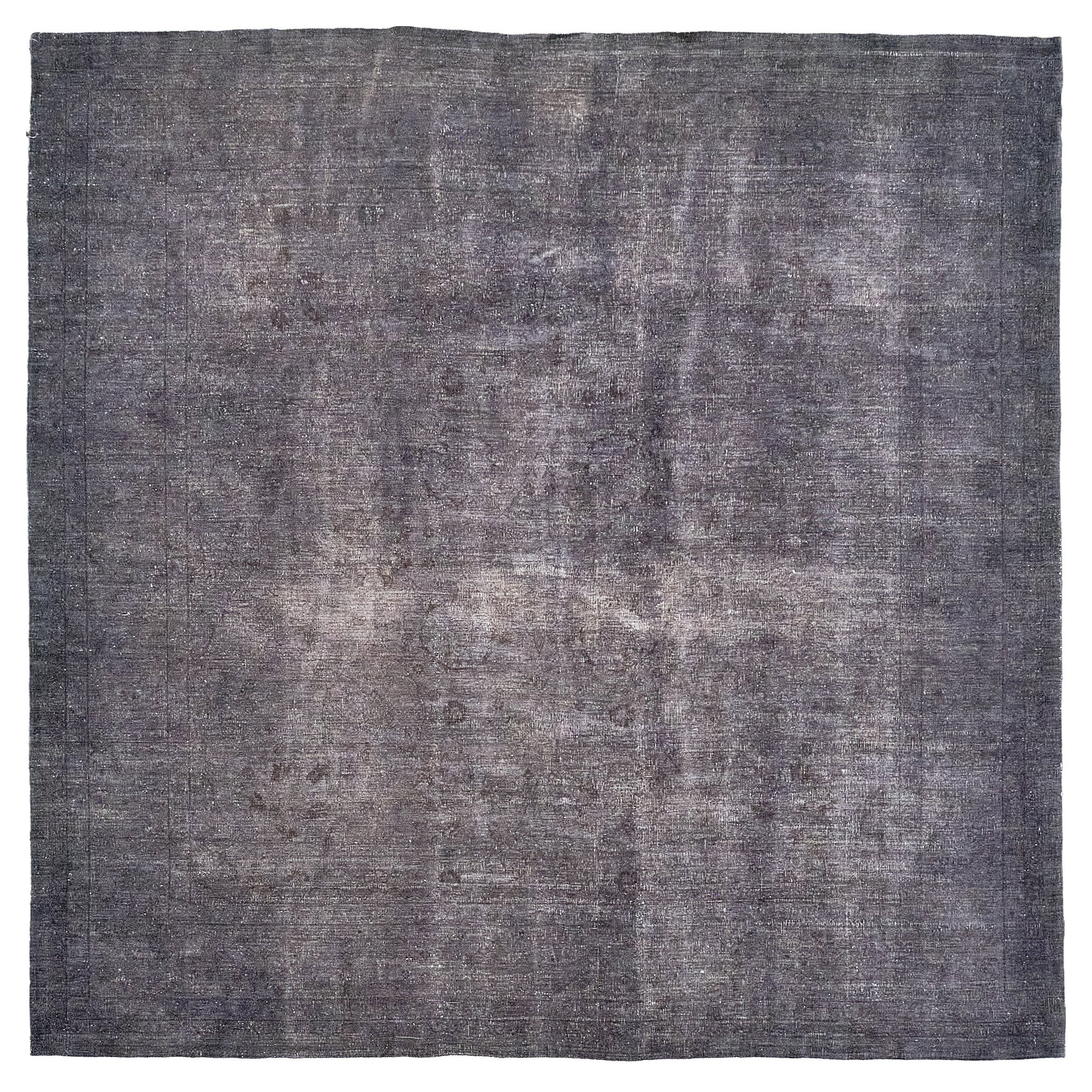 Mehraban Overdyed Tabriz Allover Design Square Rug