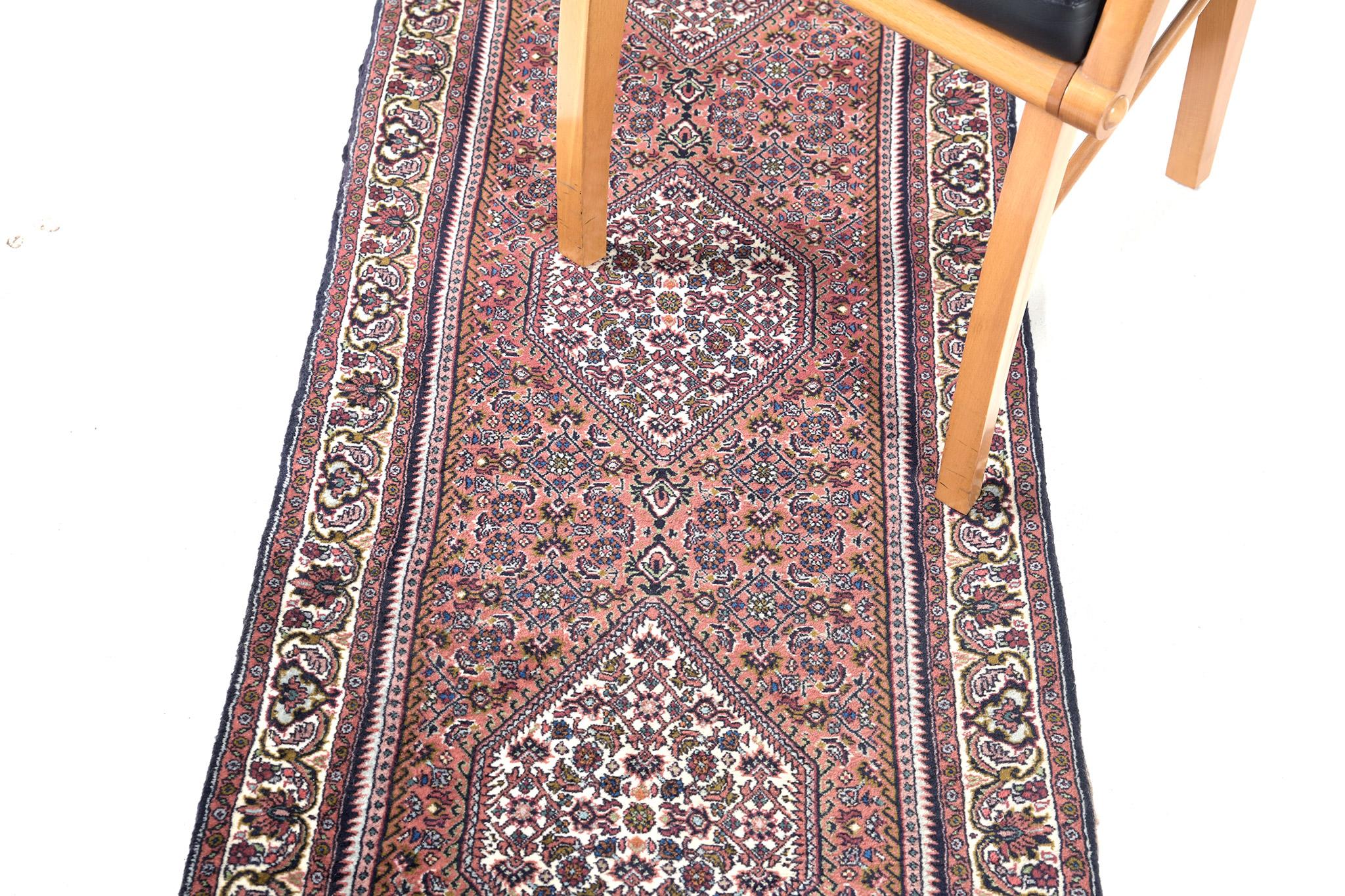 Contemporary Mehraban Persian Bidjar Runner For Sale