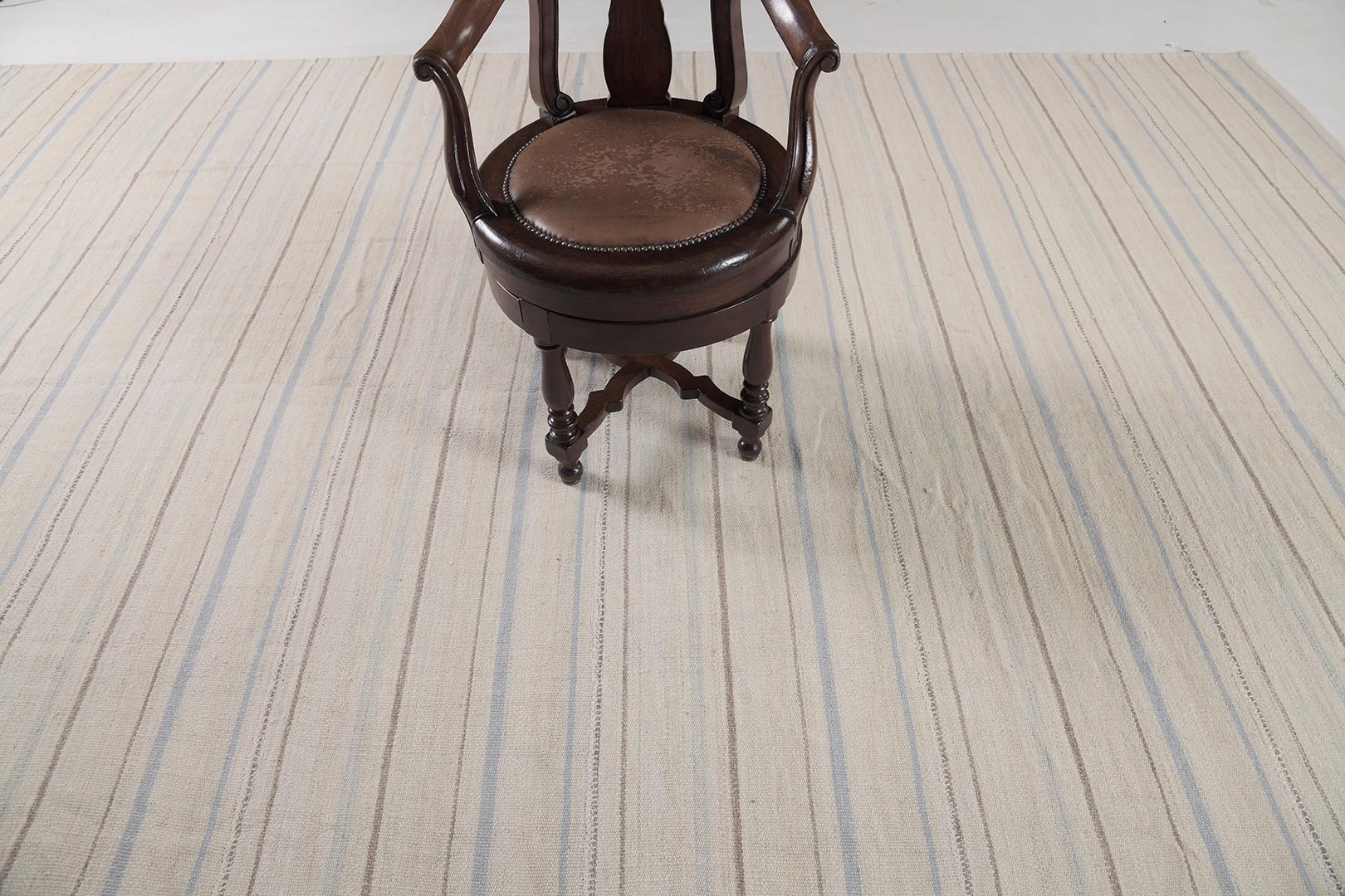 Hand-Knotted Mehraban Persian Flat Weave Jejim Kilim For Sale