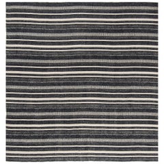 Tapis Kilim persan carré Mehraban tissé à plat Jejim 26968