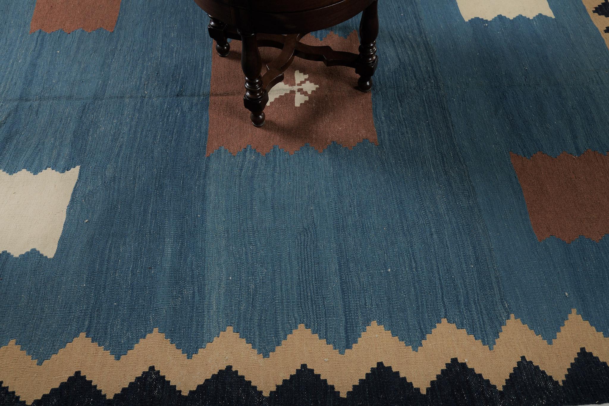 Mehraban Persian Gabbeh Flat Weave Kilim 56384 In New Condition For Sale In WEST HOLLYWOOD, CA