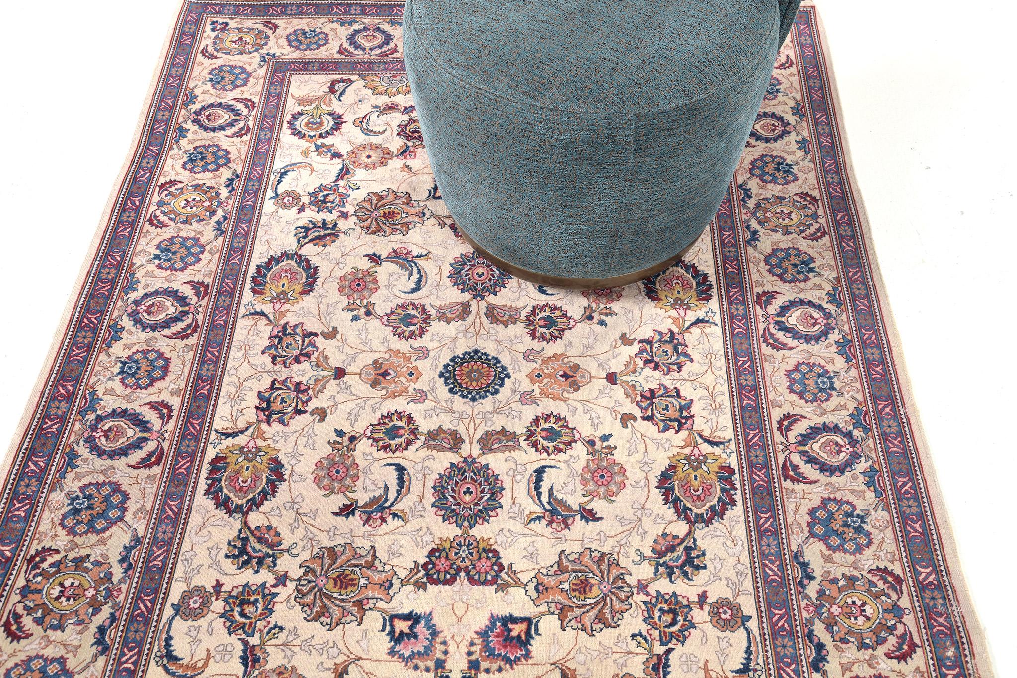 Contemporary Mehraban Persian Kashan Rug For Sale
