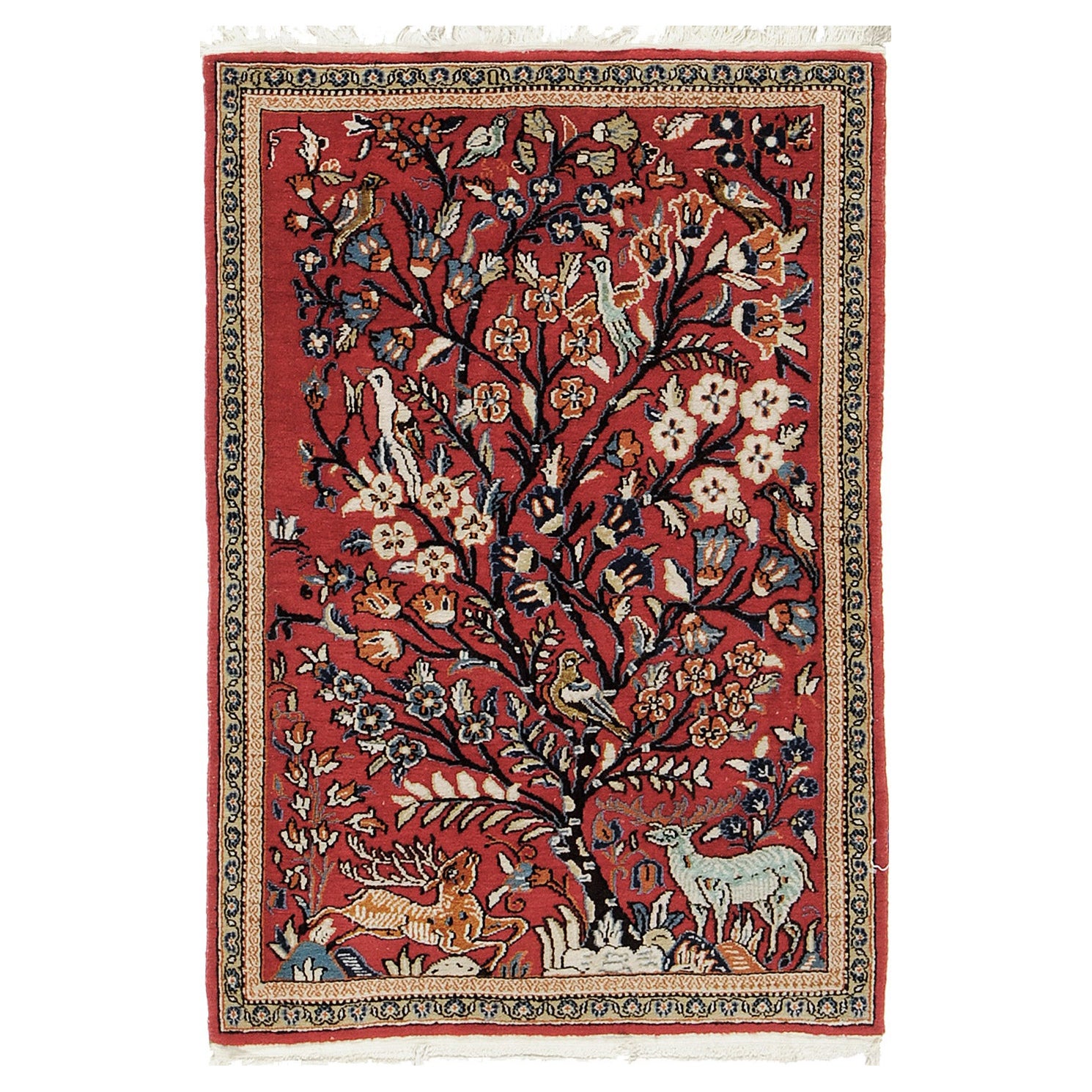 Mehraban Persischer Qum-Teppich 25281 im Angebot
