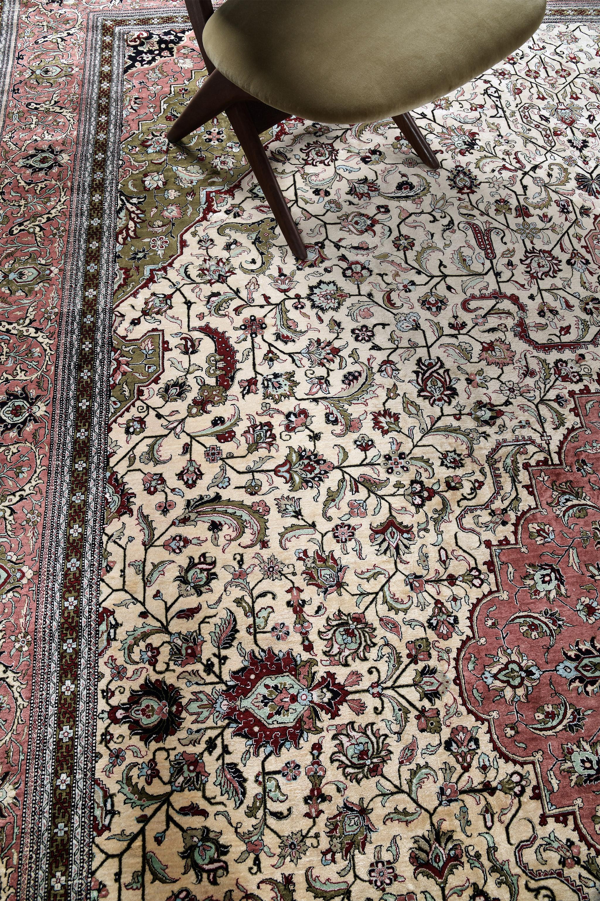 Mehraban Persisch Qum Seide 28463 im Angebot 1