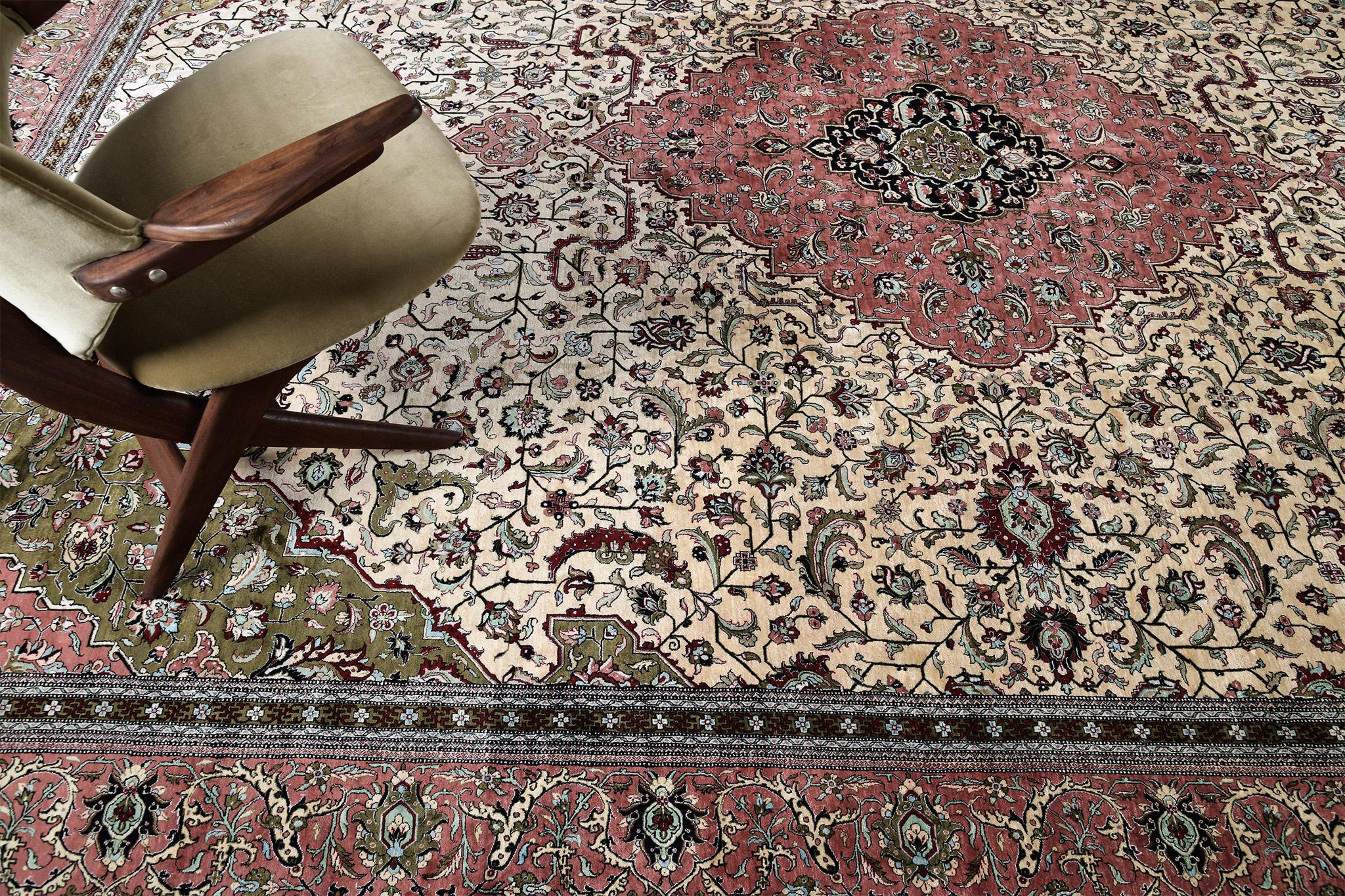 Mehraban Persisch Qum Seide 28463 im Angebot 2