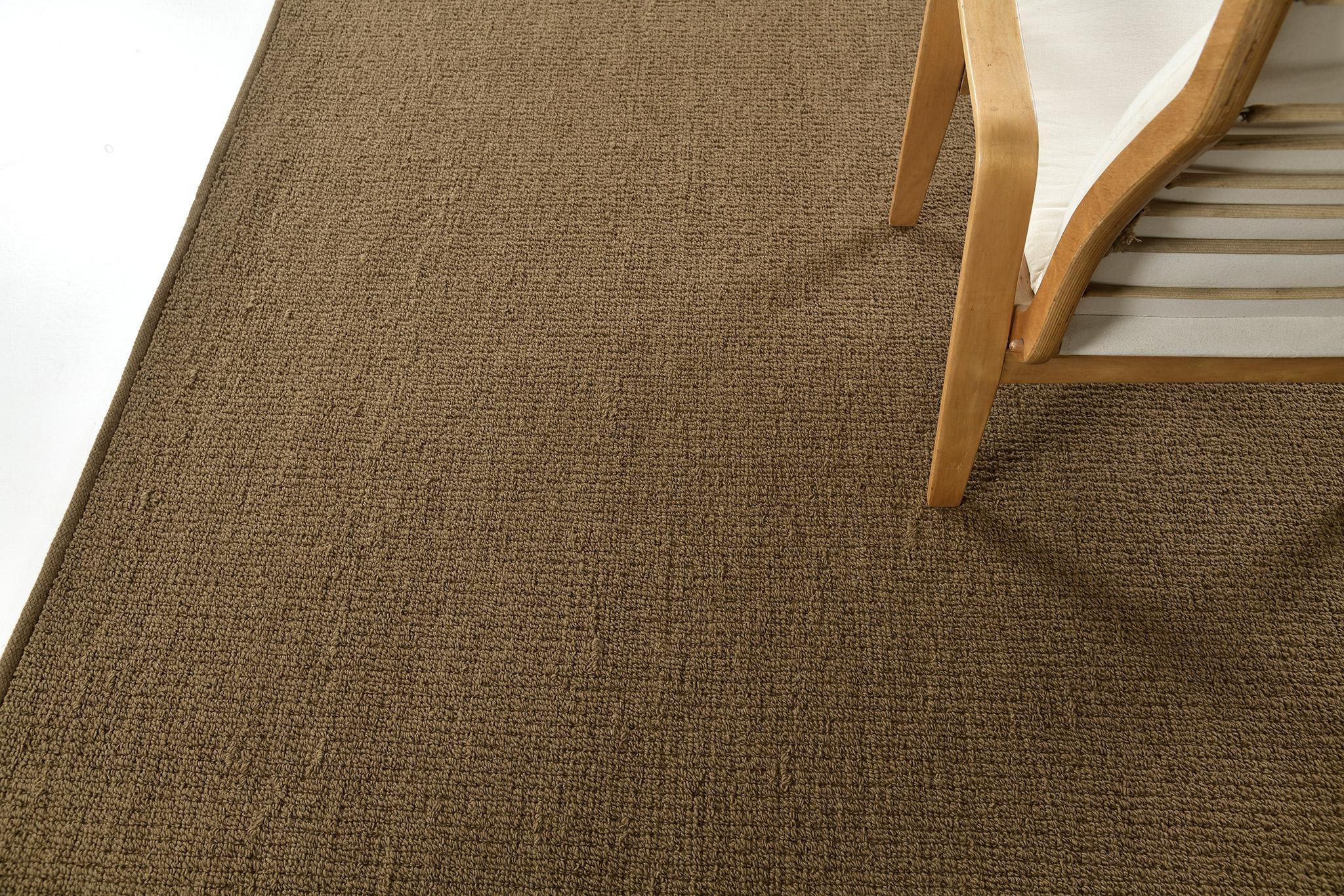 Hand-Knotted Mehraban Sand Flatweave, Loam Collection For Sale