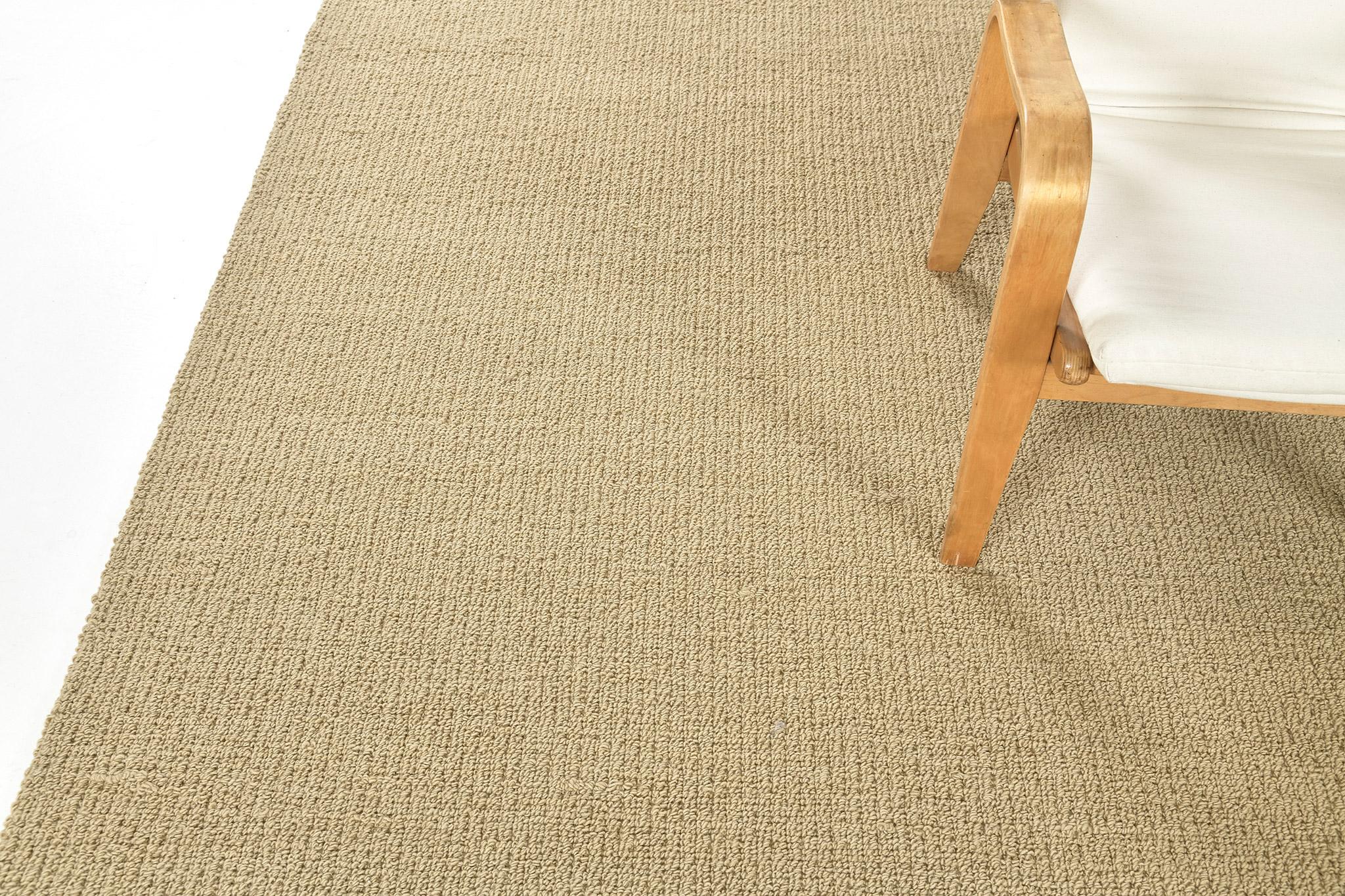 Contemporary Mehraban Sand Flatweave, Loam Collection For Sale