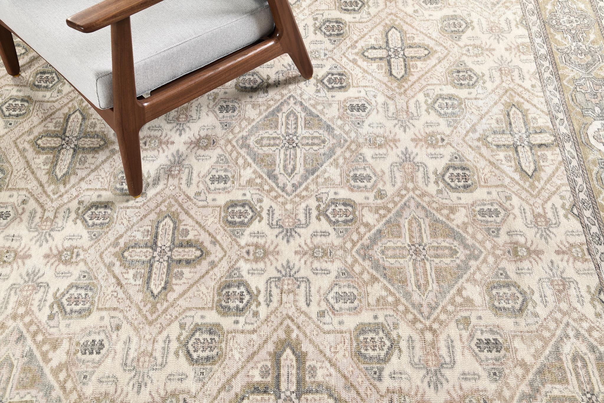 Hand-Knotted Mehraban Schastlivvy, Domicile Collection For Sale