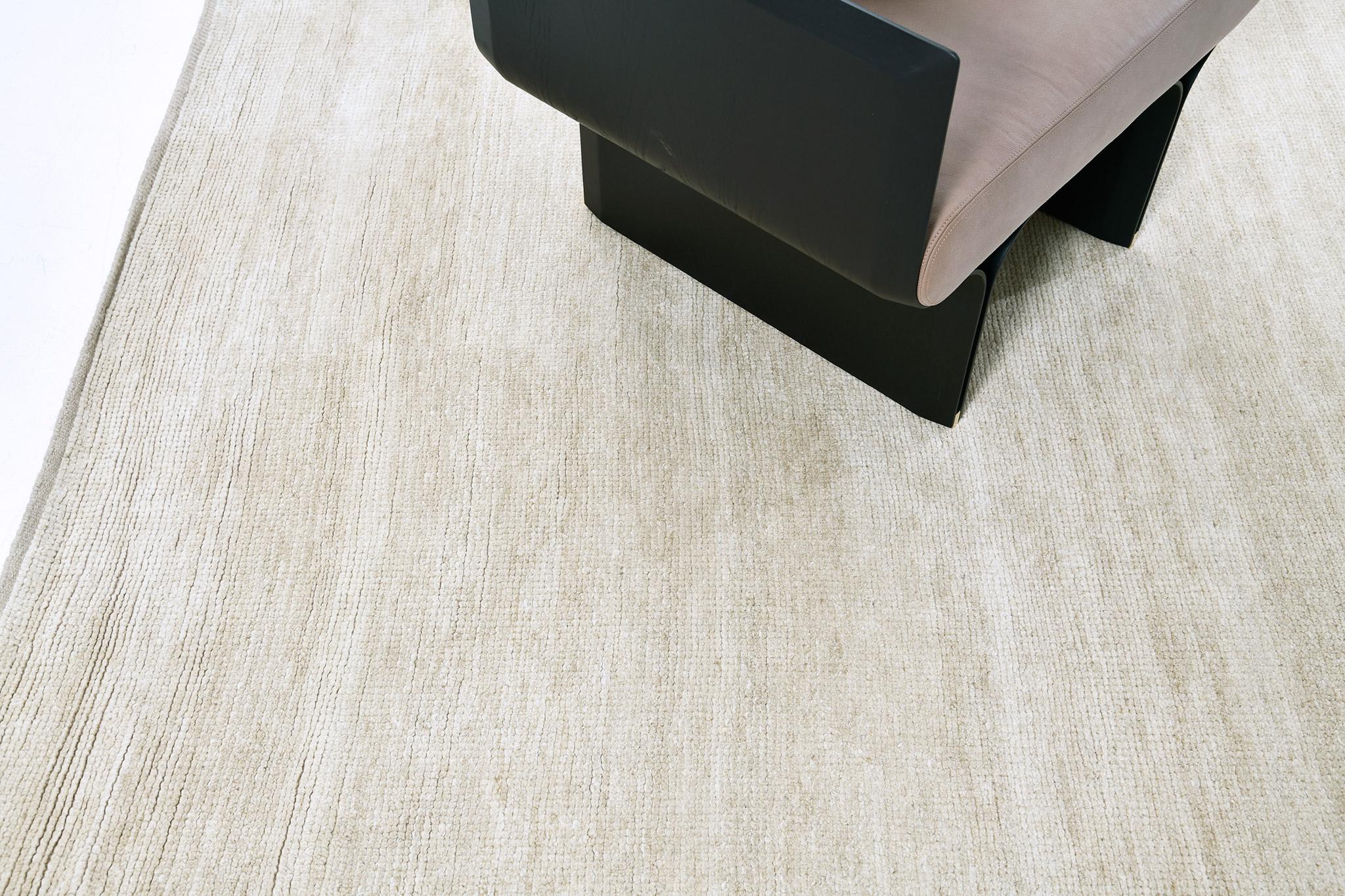 Hand-Knotted Mehraban Silt Pile, Loam Collection For Sale