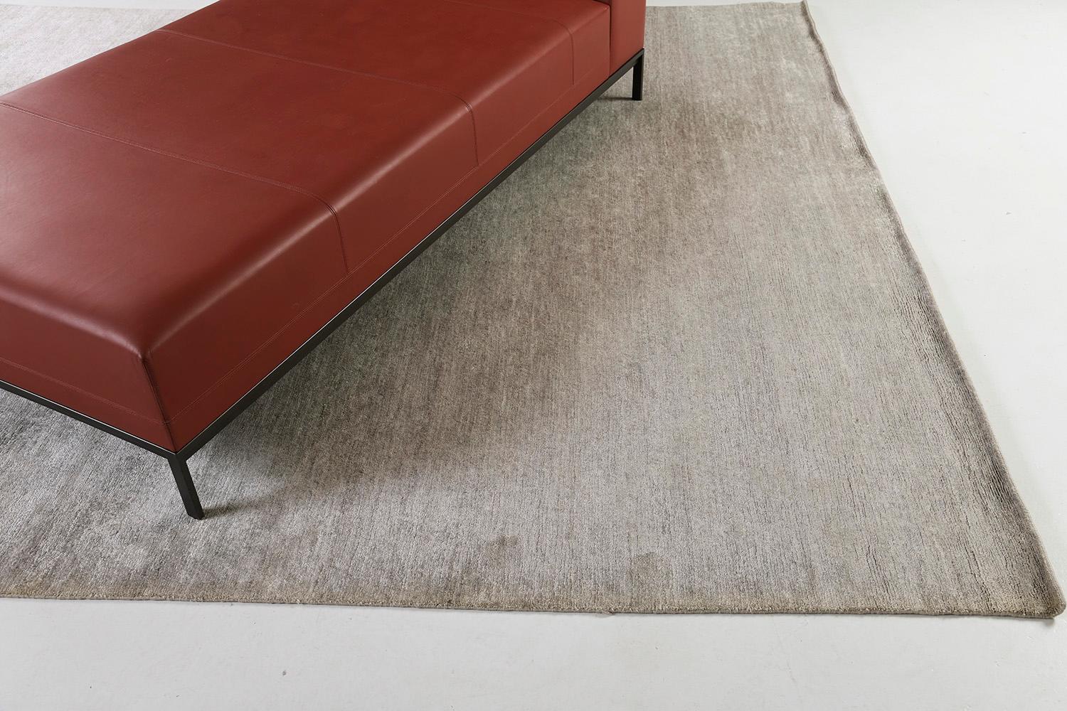 Mehraban Massivdesign Bambus Seidenteppich Dara (Handgeknüpft) im Angebot