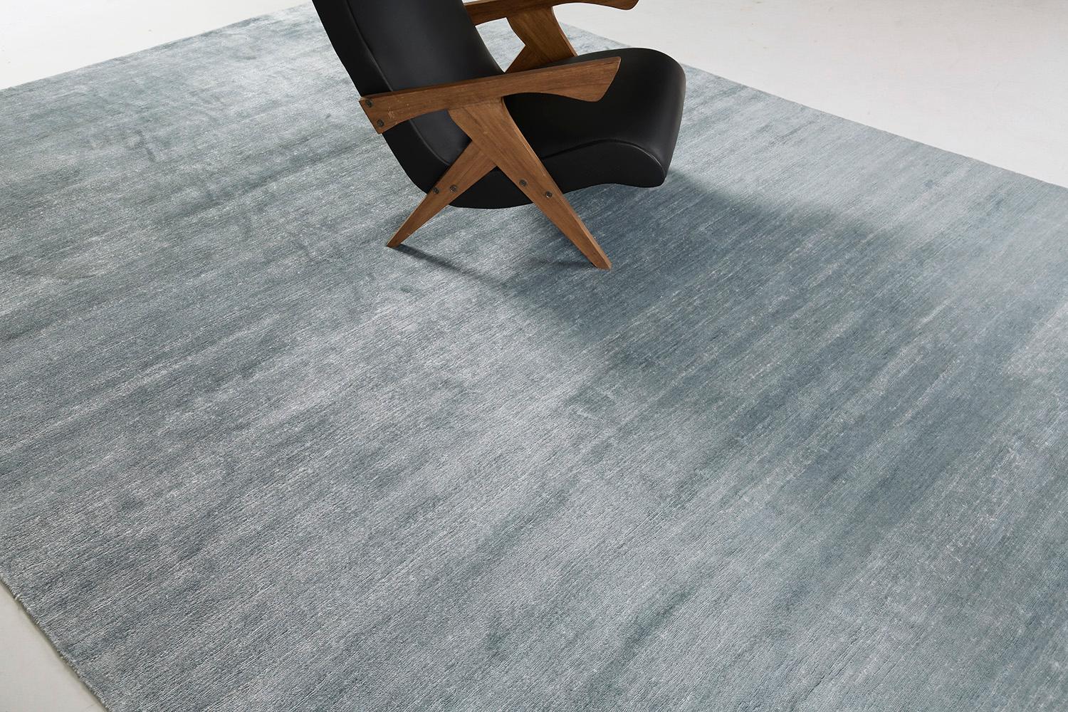 Mehraban Solid Design Bamboo Silk Rug Dara For Sale 3