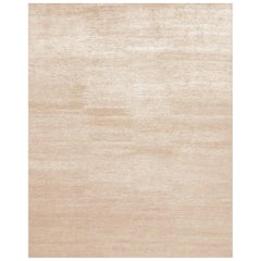 Mehraban Solid Design Bamboo Silk Rug Dara