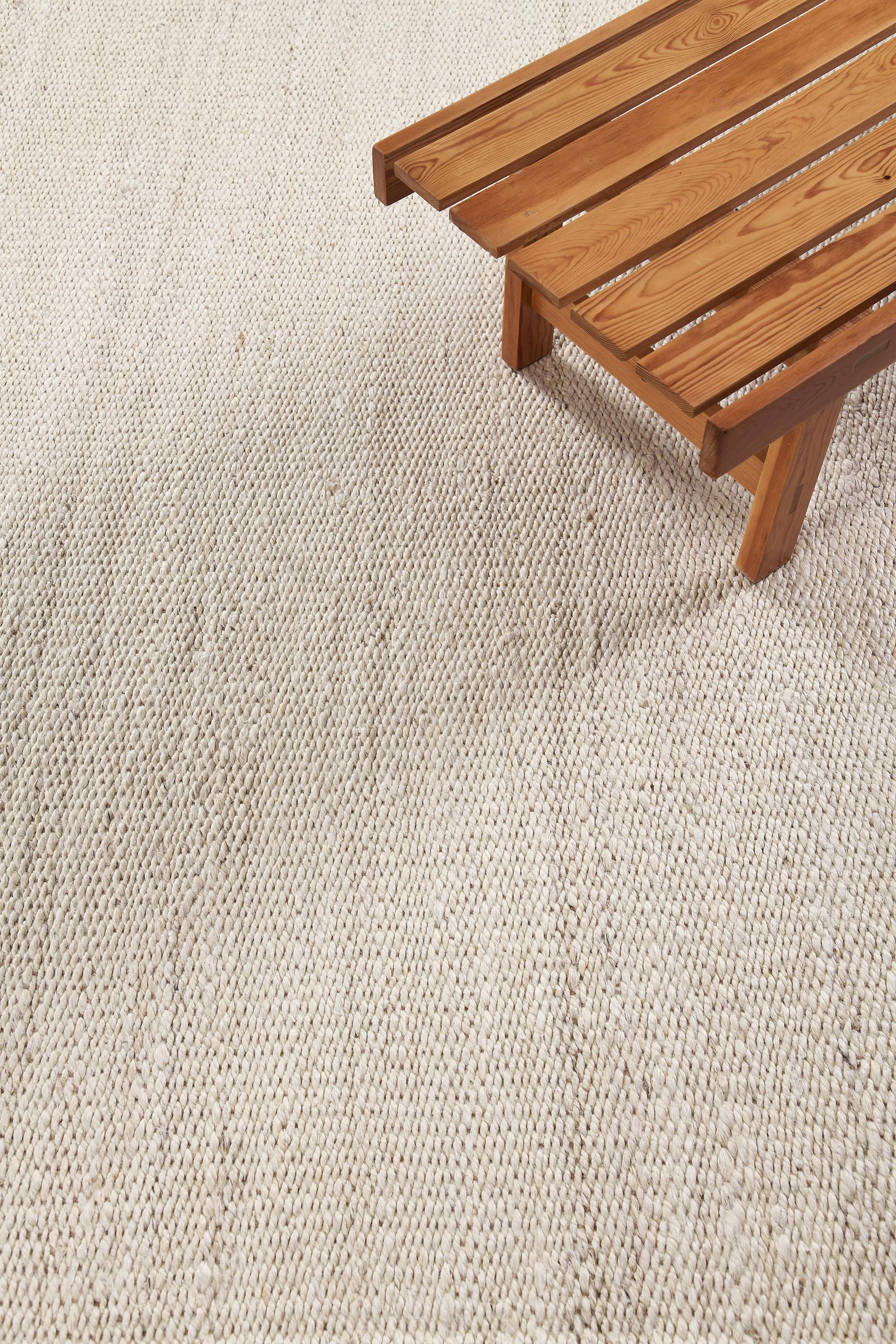 Annodato a mano Mehraban Solid Design Canapa a trama piatta in vendita