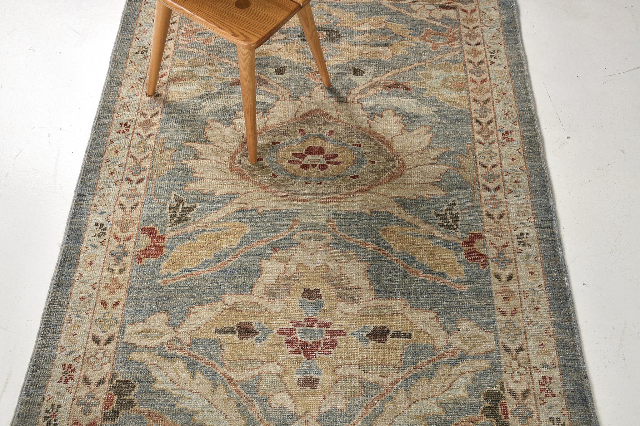 Hand-Knotted Mehraban Sultanabad Runner, Sultanabad Collection For Sale