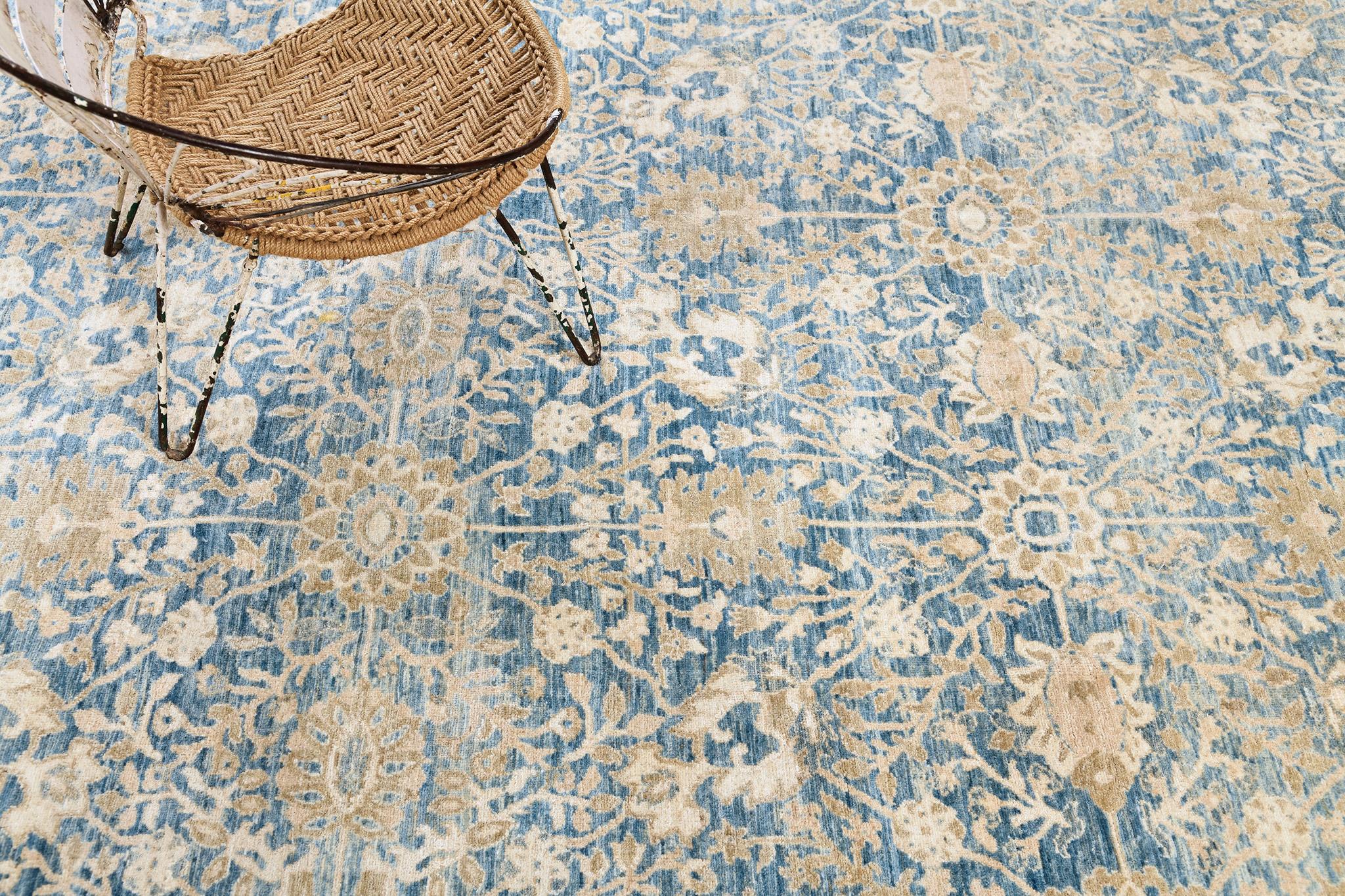 Mehraban Tabriz Revival Rug In New Condition For Sale In WEST HOLLYWOOD, CA