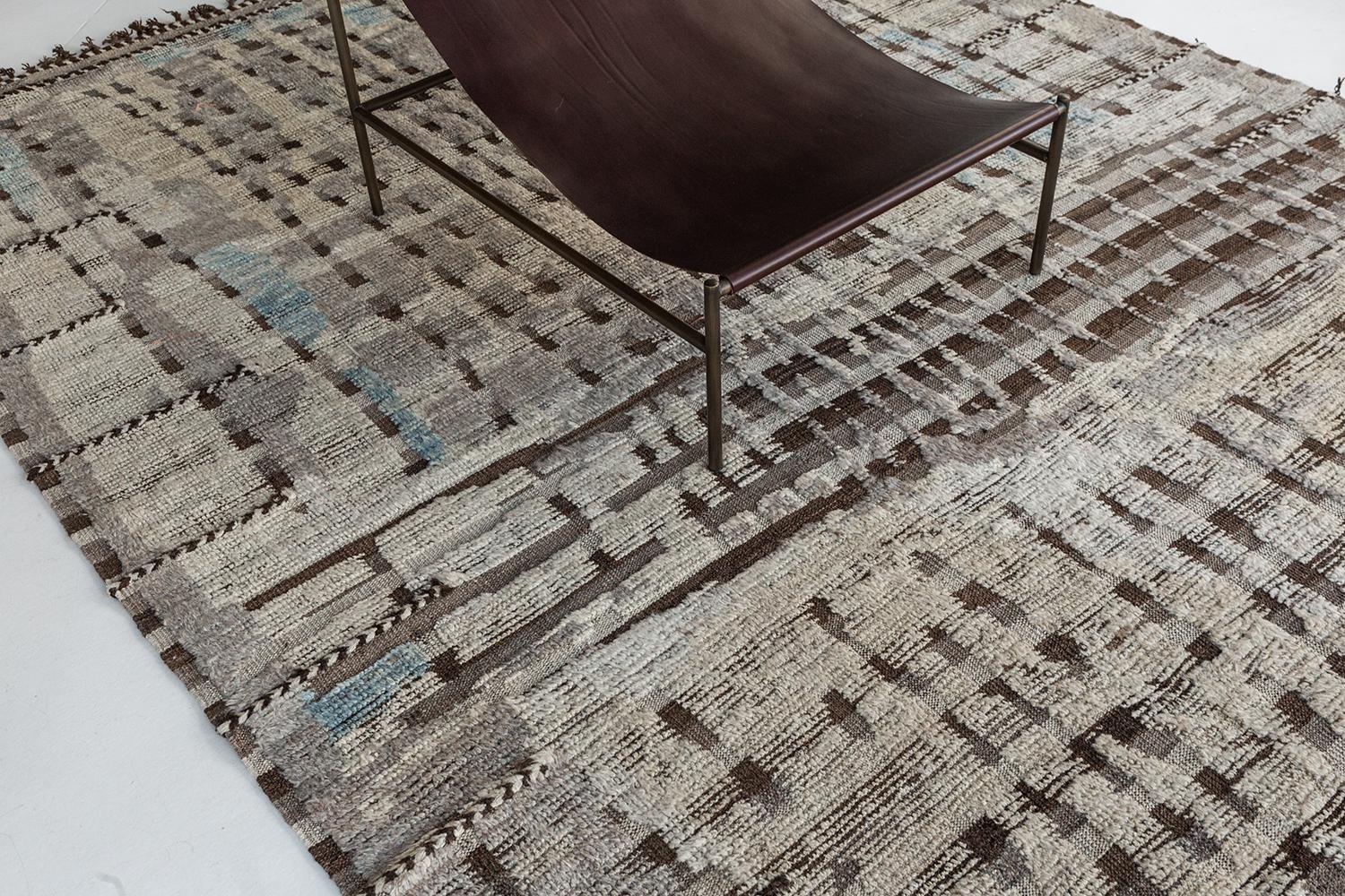 Tamarix is made of luxurious wool and is made of timeless design elements. It's weaving of earthy colors and modern design elements are what makes the Atlas Collection so unique and sought after. Mehraban's Atlas collection is noted for its