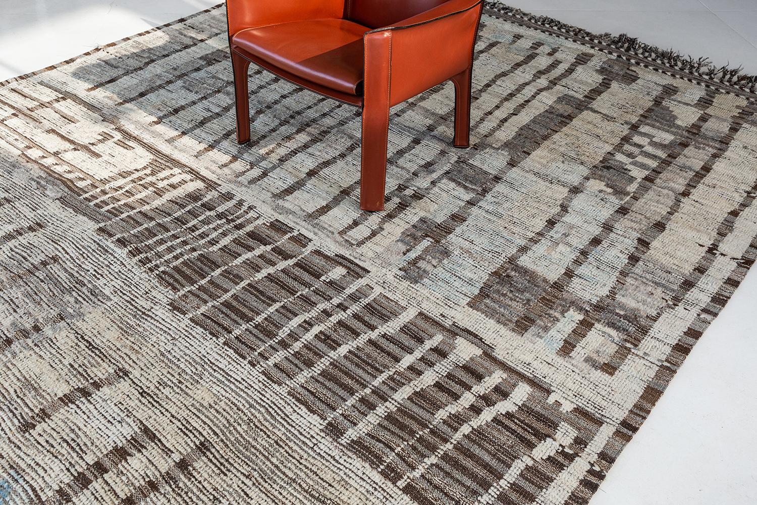 Tamarix is made of luxurious wool and is made of timeless design elements. It's weaving of earthy colors and modern design elements are what makes the Atlas Collection so unique and sought after. Mehraban's Atlas collection is noted for its