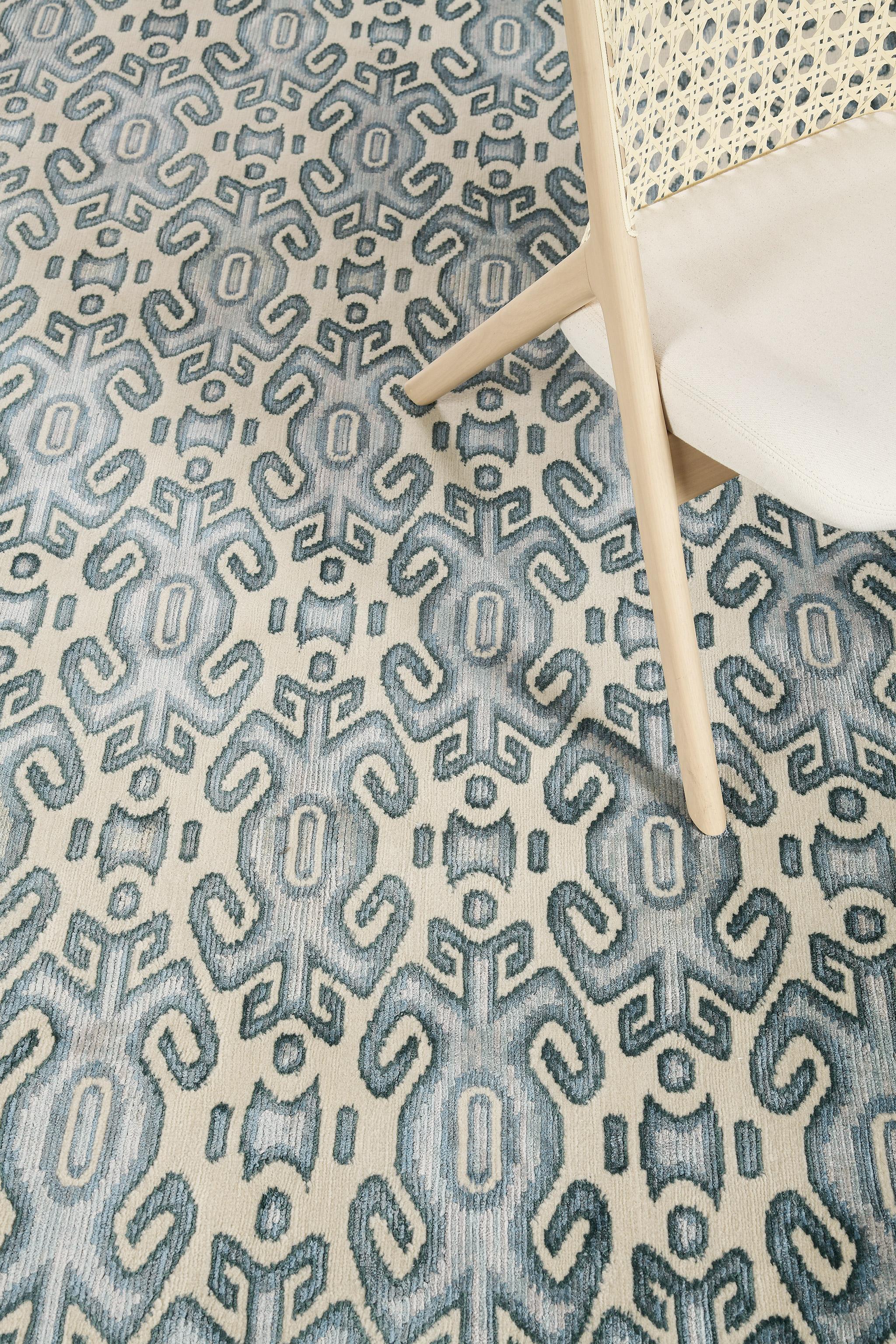 Hand-Knotted Mehraban Transitional Design M Collection Montone For Sale
