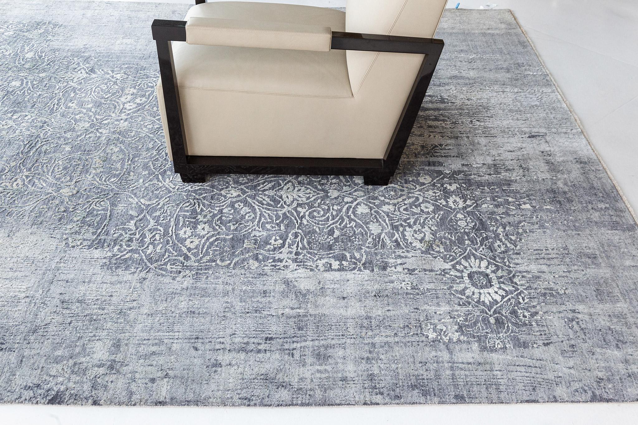Mehraban Transitional Design Rug Allure Alba In New Condition For Sale In WEST HOLLYWOOD, CA