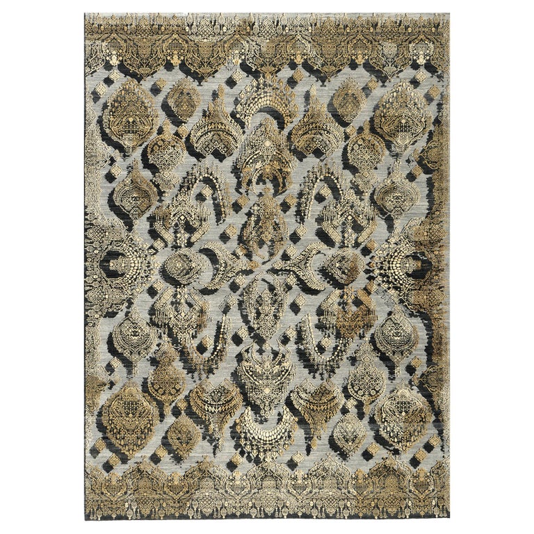 Mehraban Transitional Design Rug Allure Aureo For Sale at 1stDibs