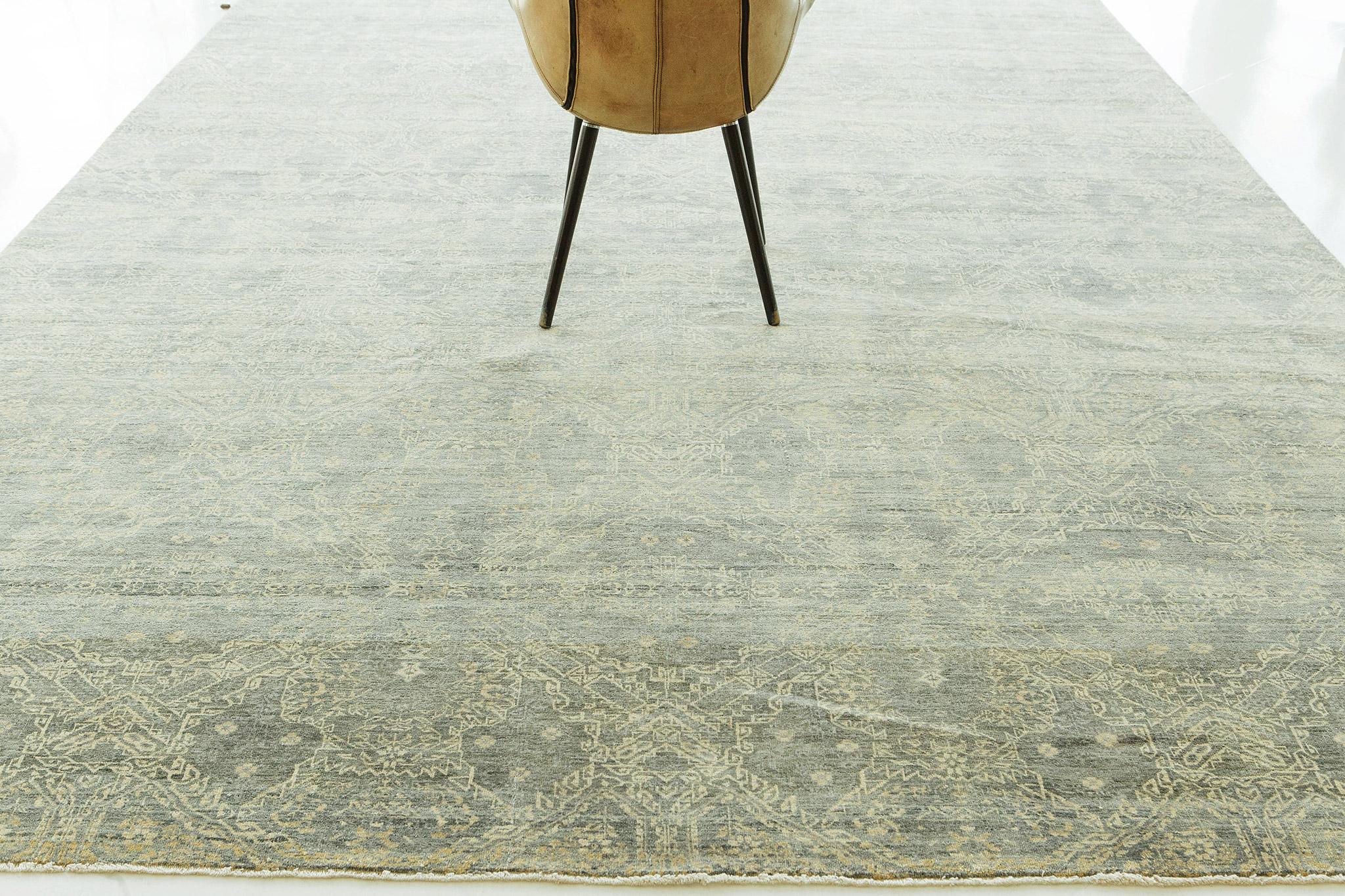 Hand-Knotted Mehraban Transitional Design Rug Allure Cosima For Sale