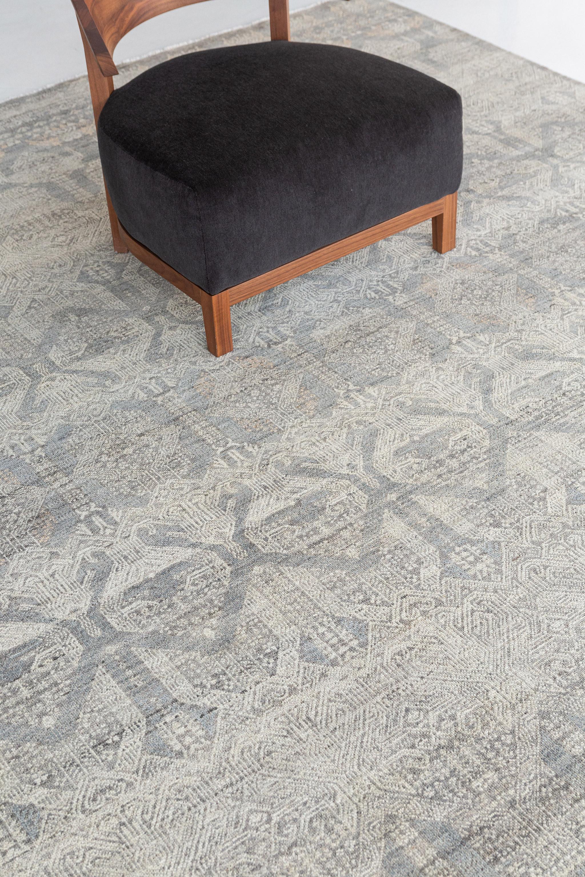 Mehraban Transitional Design Rug Allure Dixson In New Condition For Sale In WEST HOLLYWOOD, CA