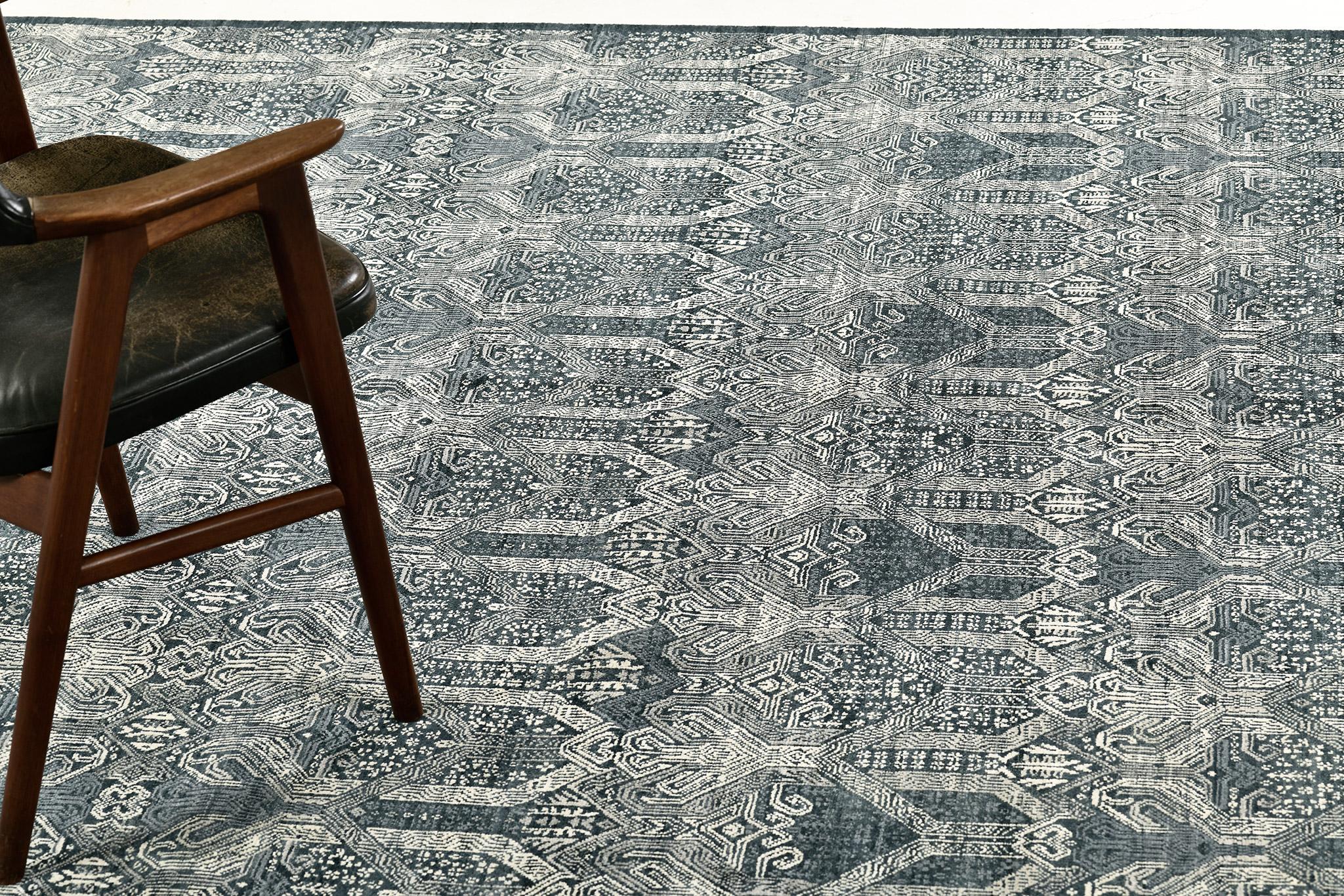 Mehraban Transitional Design Rug Allure Dixson In New Condition For Sale In WEST HOLLYWOOD, CA