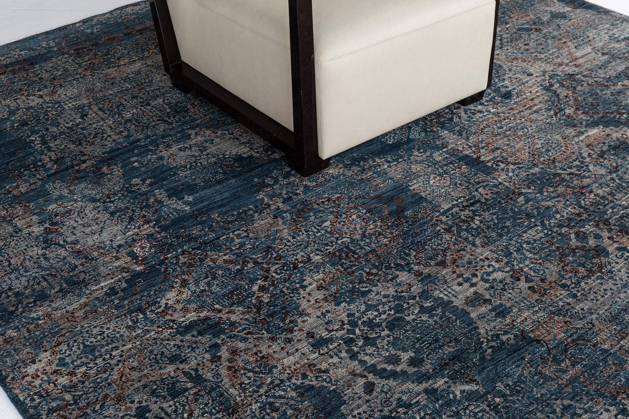 Mehraban Transitional Design Teppich Allure Fiore (Handgeknüpft) im Angebot