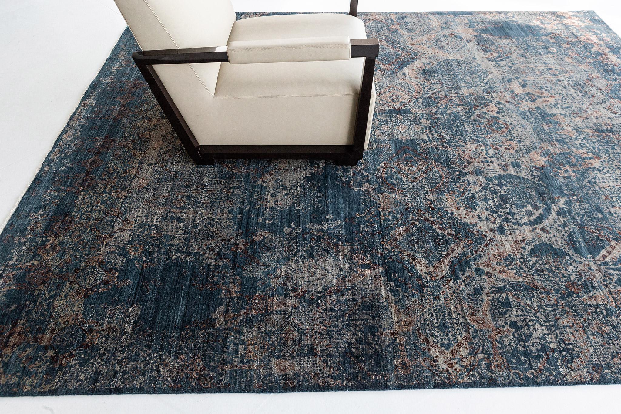 Wool Mehraban Transitional Design Rug Allure Fiore For Sale