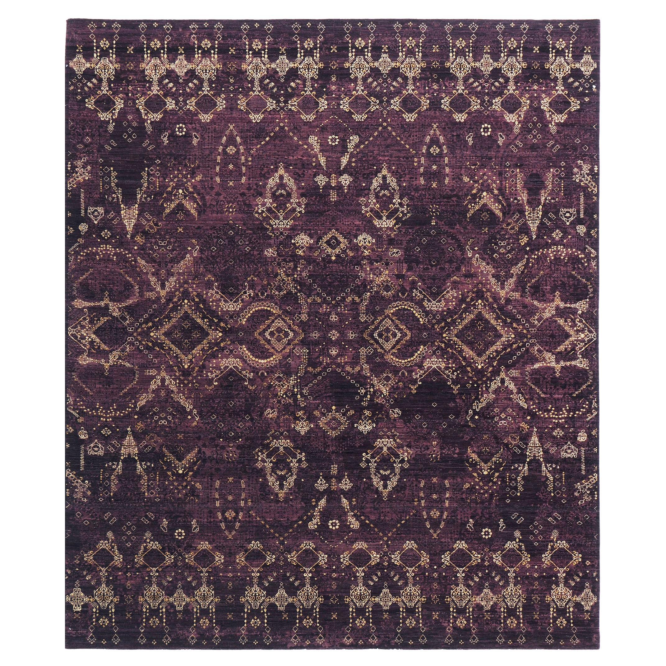 Mehraban Transitional Design Rug Allure Fiore For Sale at 1stDibs