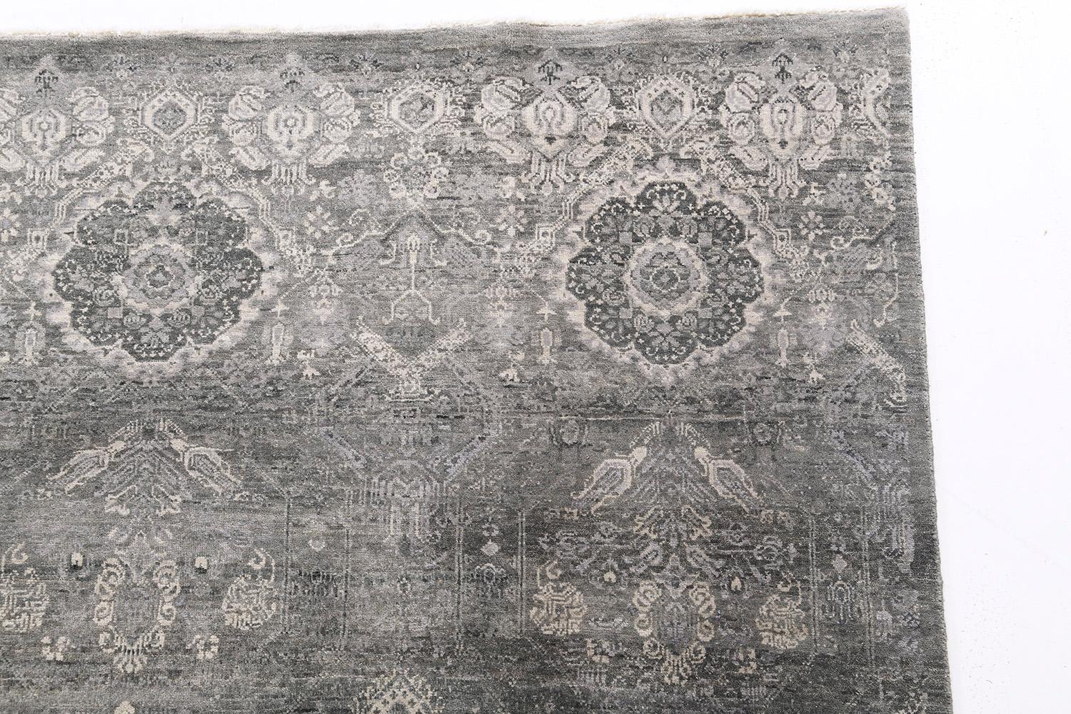 Indian Mehraban Transitional Design Rug Allure Franco For Sale