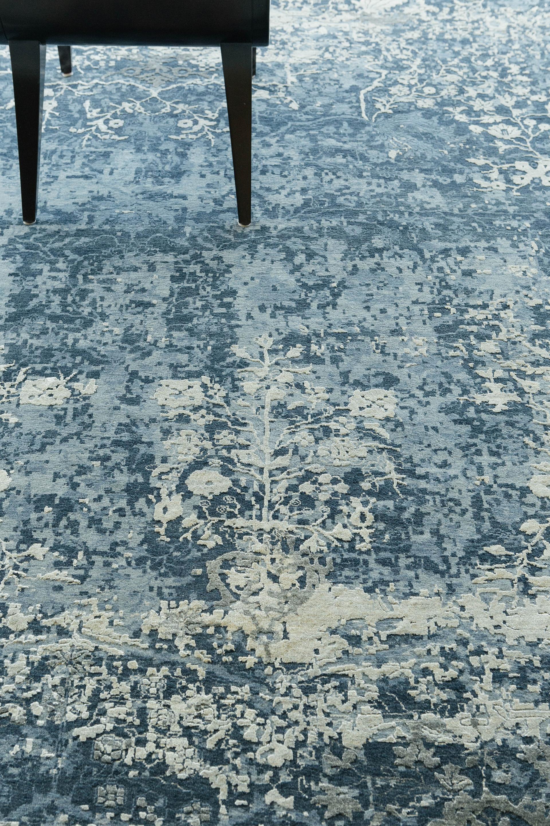 Mehraban Übergangsdesign-Teppich Allure Jardim (Wolle) im Angebot