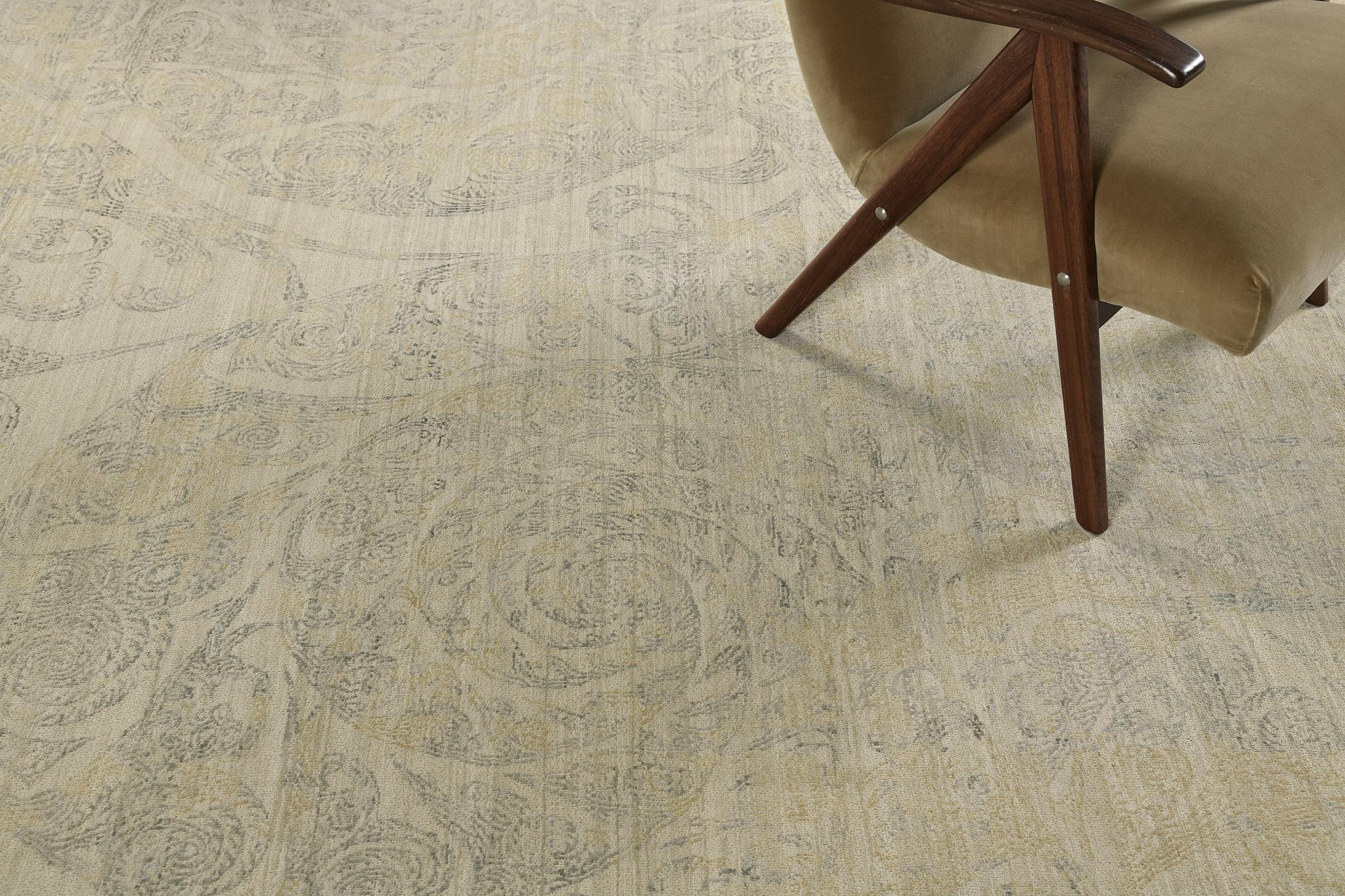 Mehraban Transitional Design Rug Allure Serenity For Sale 1