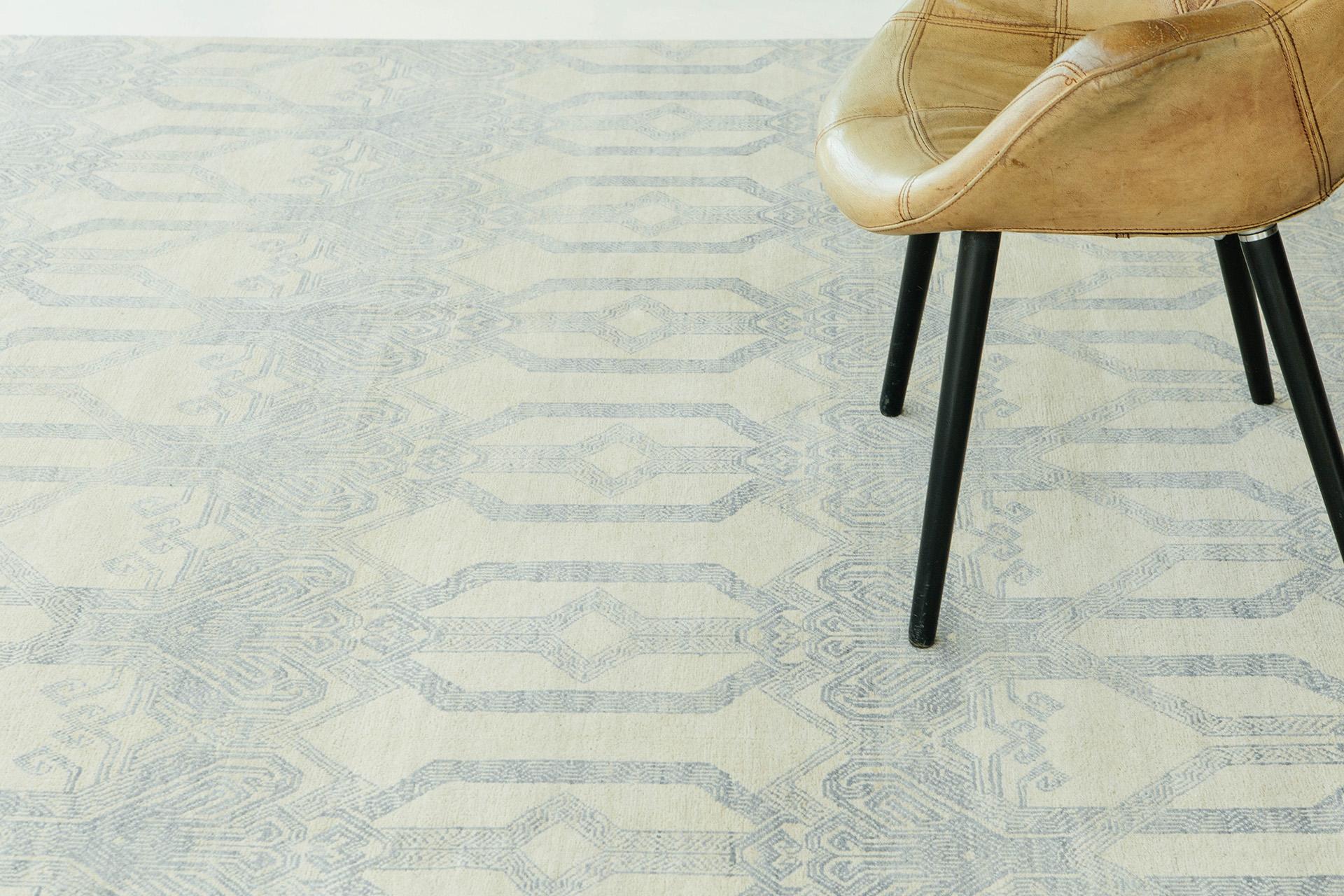 Mehraban Transitional Design Teppich Allure Van Alen (Handgeknüpft) im Angebot
