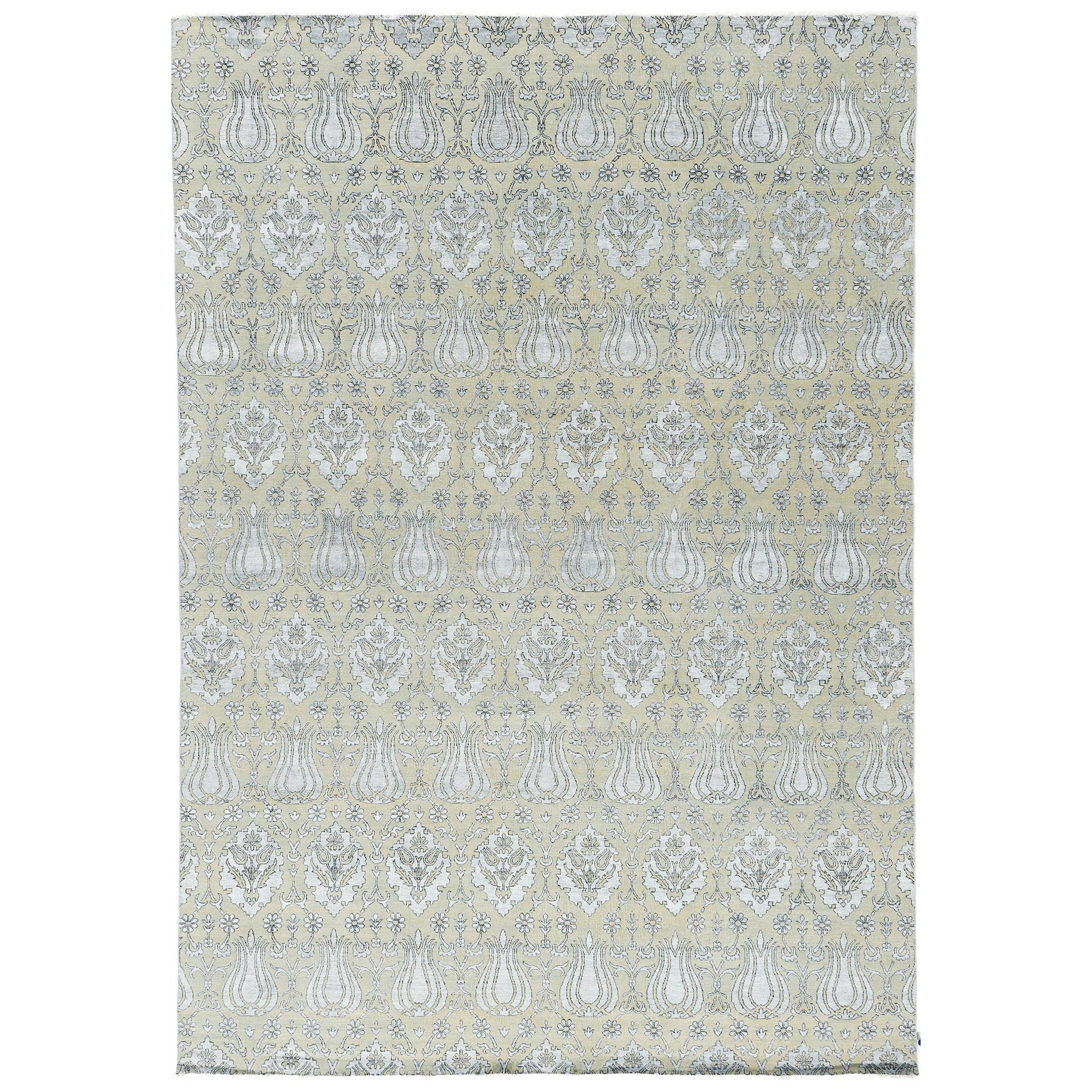 Tapis Mehraban Design Transitionnel Allure en laine et soie de bambou