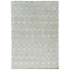 Mehraban Rugs Tappeto dal design transitorio Allure in lana e seta di bambù