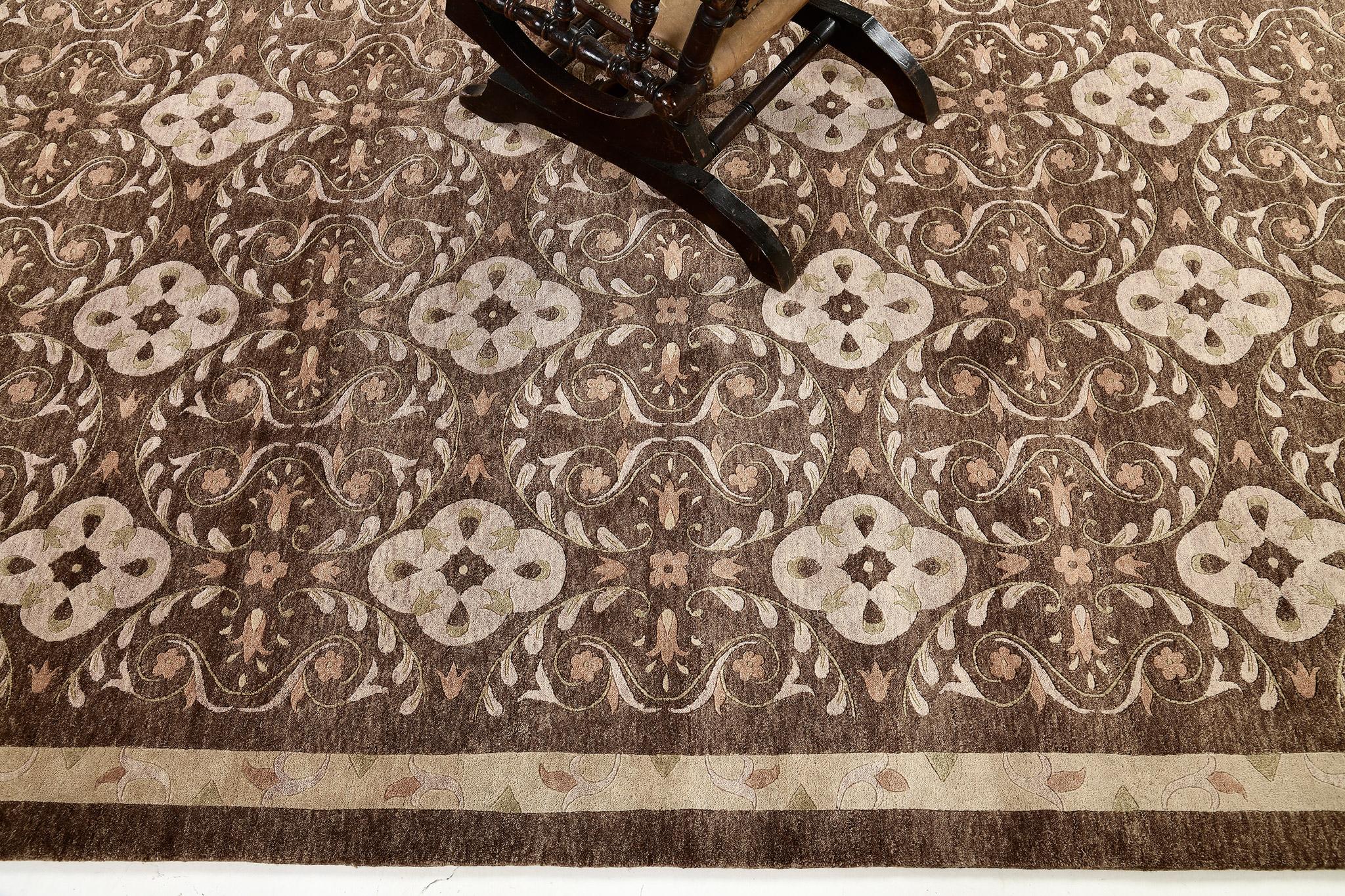 Mehraban Transitional Design Teppich (Handgeknüpft) im Angebot