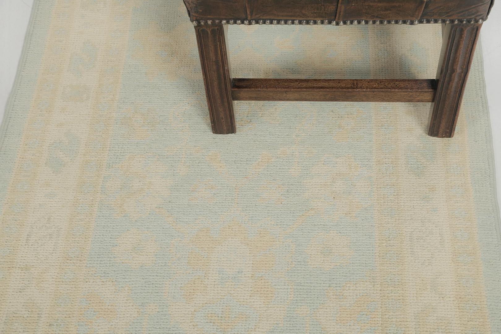 Mehraban Turkish Oushak Revival Runner In New Condition For Sale In WEST HOLLYWOOD, CA