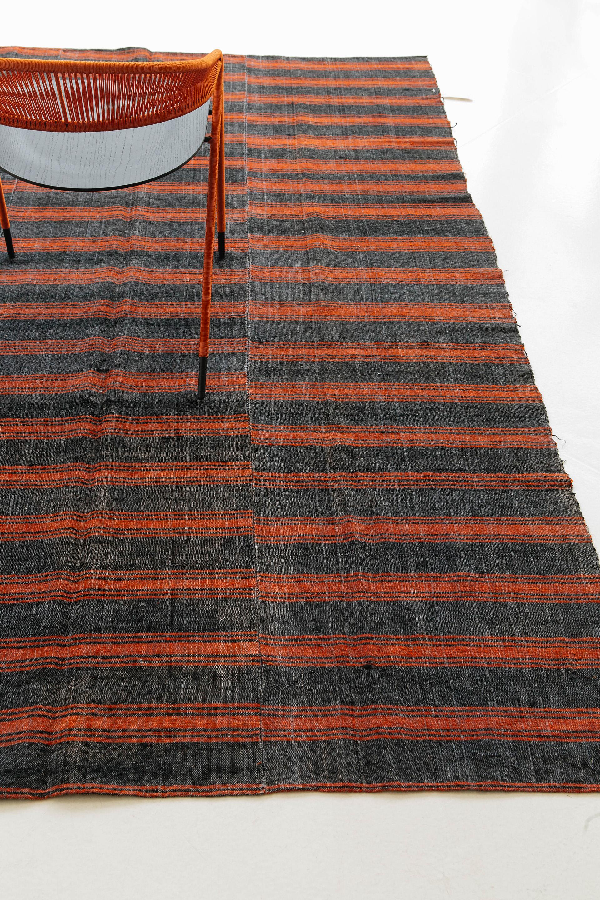 Contemporary Mehraban Turkish Tisse Kilim Flat Weave Rug For Sale